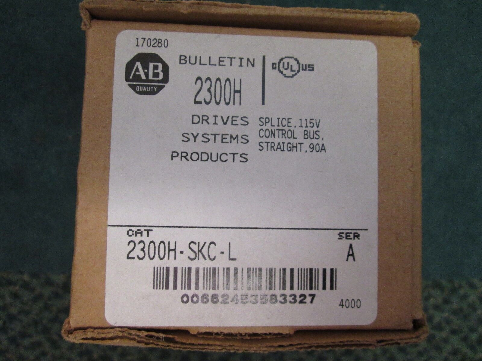Allen-Bradley Splice Kit 2300H-SKC-L 115V Bus 90A New Surplus