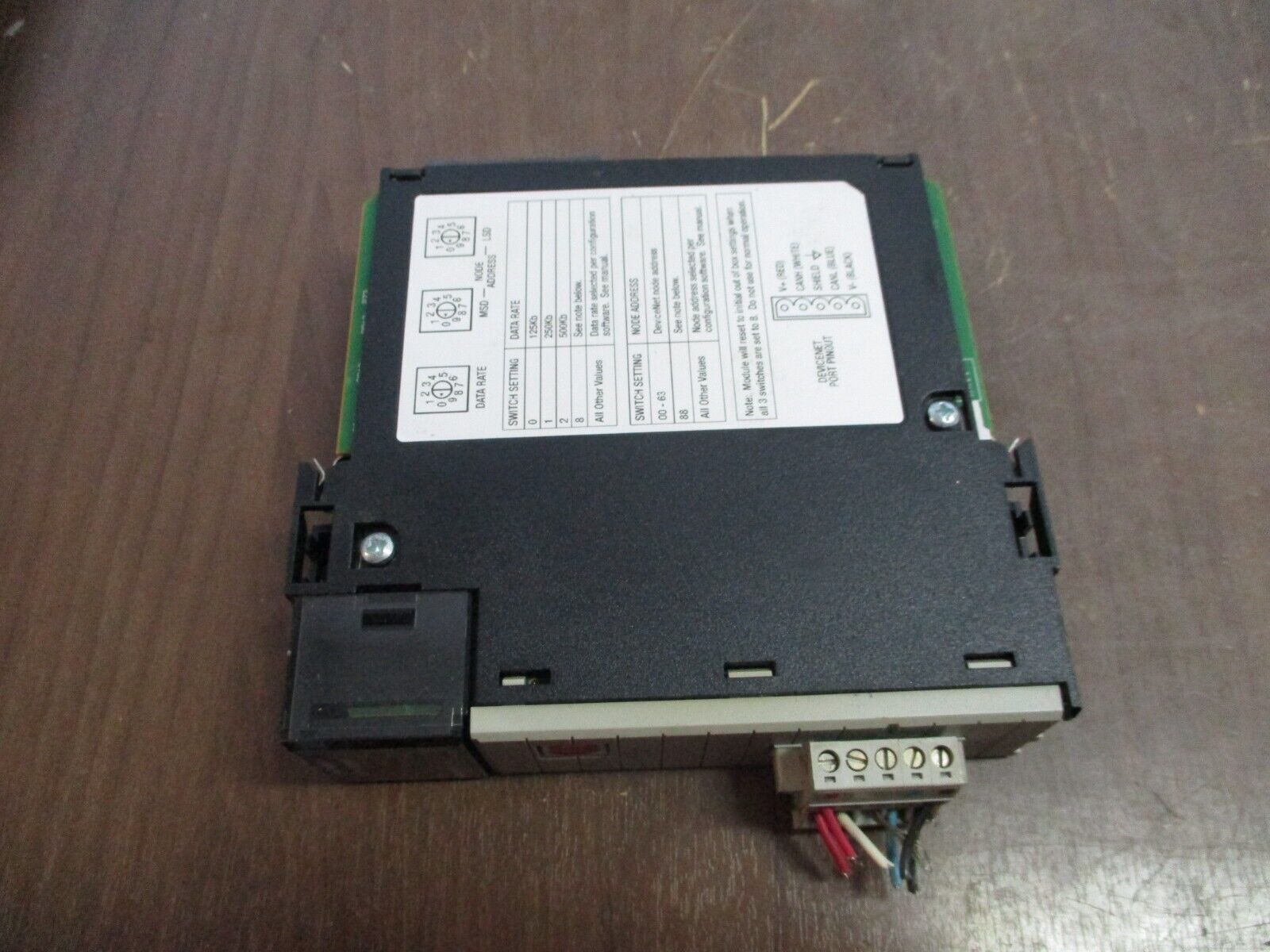 Allen-Bradley DeviceNet Comm. Module 1756-DNB Ser. D F/W Rev: 11.003 Used