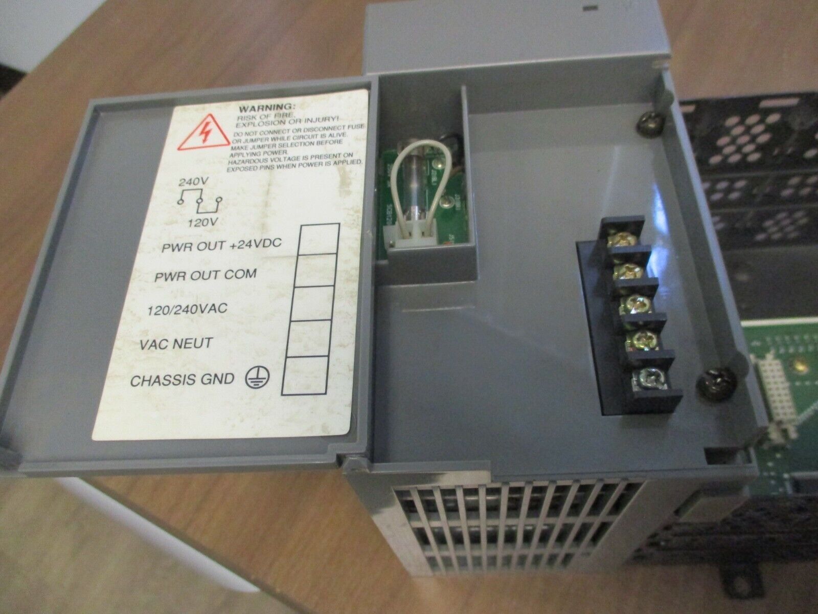 Allen-Bradley SLC 500 PLC Rack w/ Power Supply 1746-A10/1746-P2 10-Slot, Used
