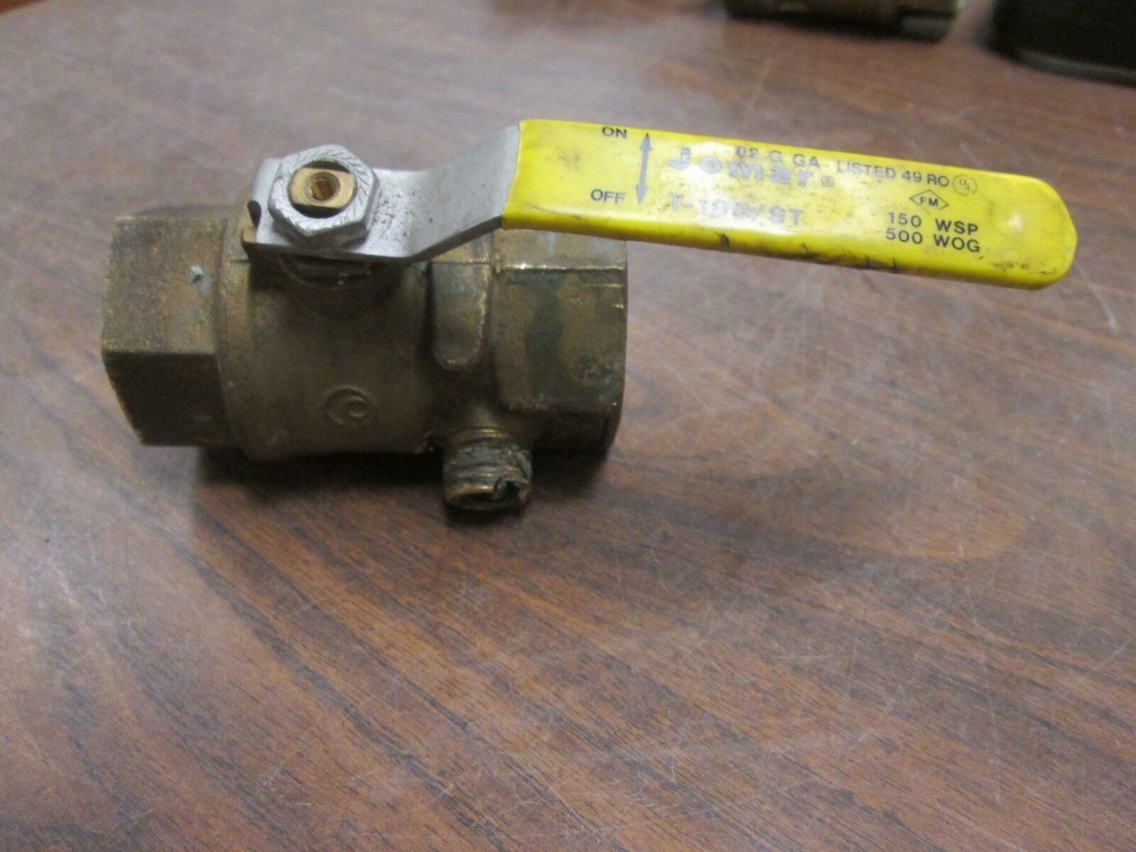 Jomar Ball Valve T-100/ST 1-1/4" 150WSP 500WOG Used