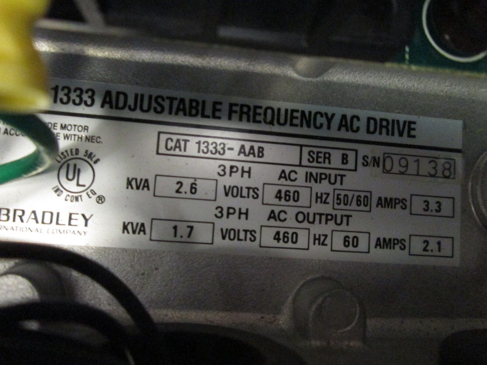 Allen-Bradley AC Drive 1333-AAB 1HP Used