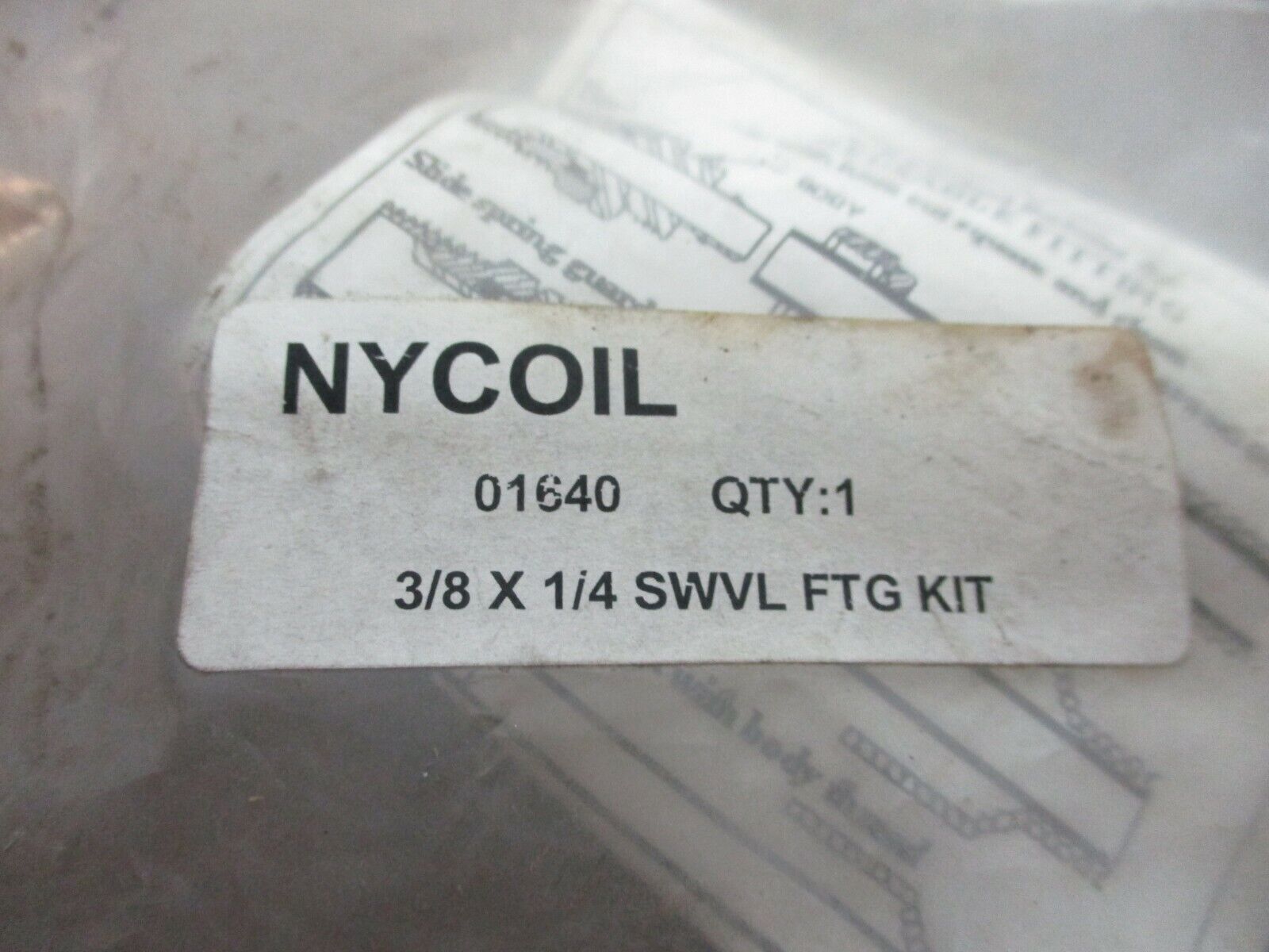 Nycoil Swivel Fitting Kit 01640 3/8 x 1/4 New Surplus