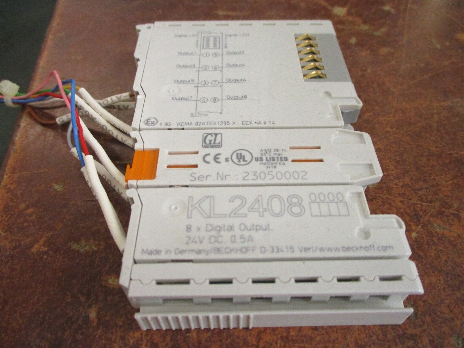 Beckhoff 8x Digital Output Module KL2408 24V DC 0.5A Used