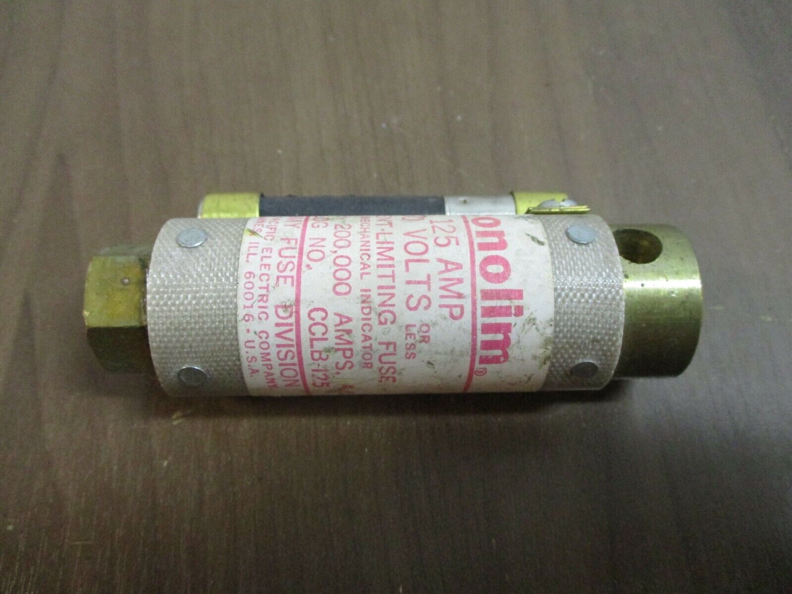 FPE Econolim Fuse CCLB-125 125A 660V Used