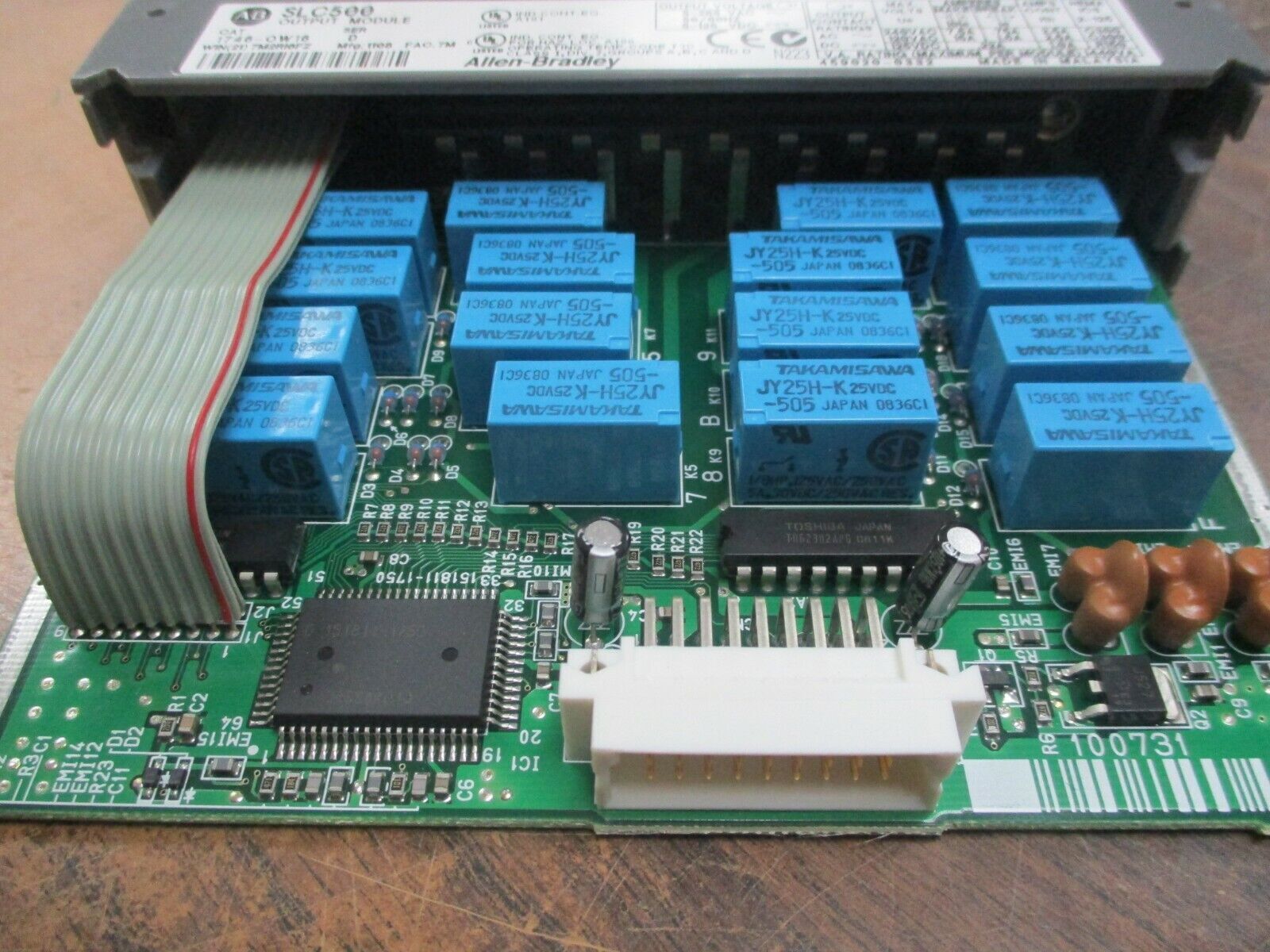 Allen-Bradley SLC 500 Output Module 1746-OW16 Ser. D 5-265VAC/5-125VDC Output