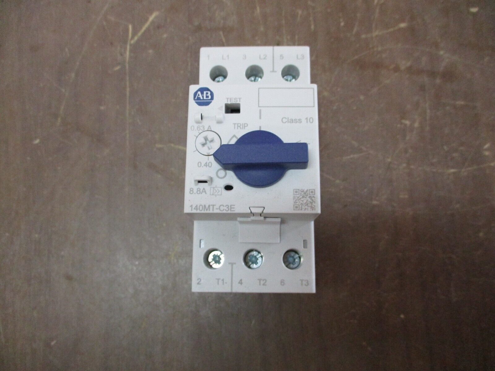 Allen-Bradley Manual Motor Protector 140MT-C3E-A63 Ser. A Trip: 0.4-0.63A