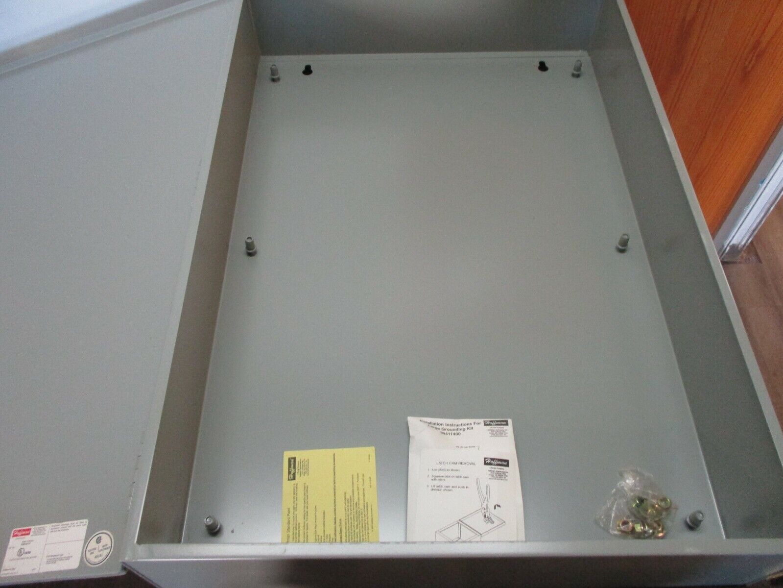 Hoffman Type 1 Enclosure A36N24ALP Size: 36x24x6.62" *Scratch On Front*