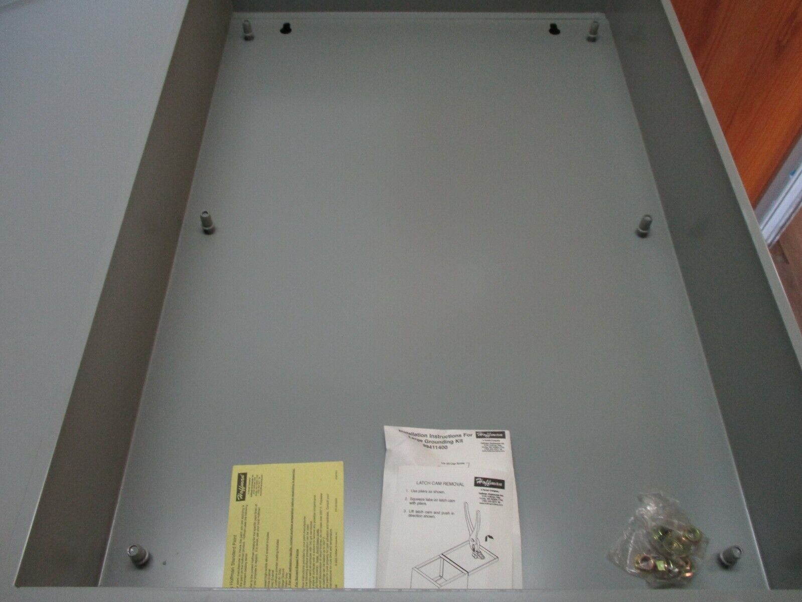 Hoffman Type 1 Enclosure A36N24ALP Size: 36x24x6.62" *Scratch On Front*