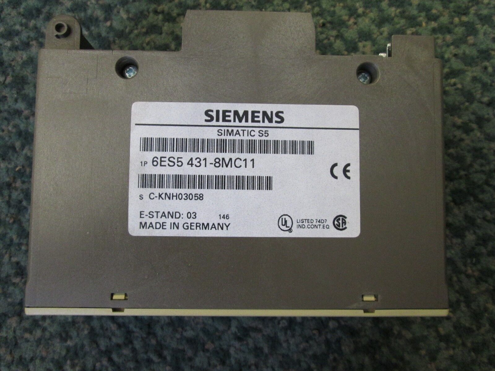 Siemens Simatic S5 Digital Input 6ES5 431-8MC11 8X115VAC Used
