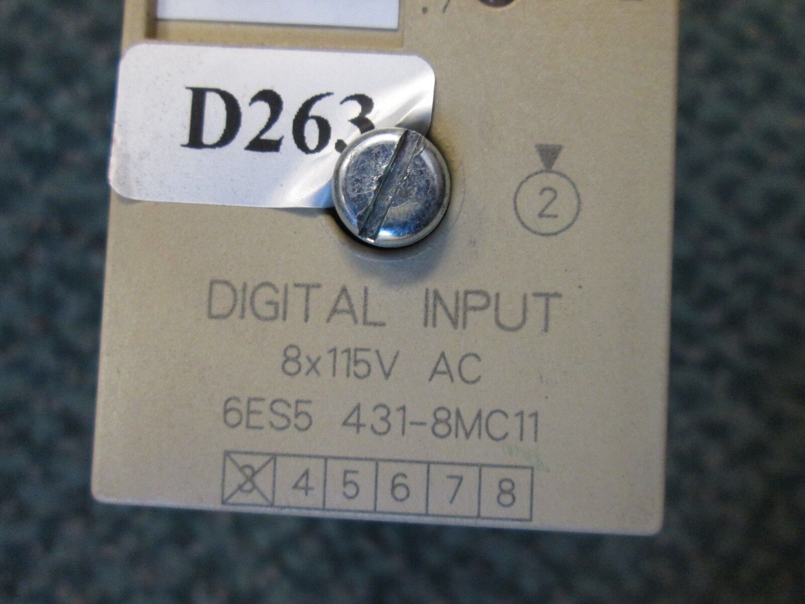 Siemens Simatic S5 Digital Input 6ES5 431-8MC11 8X115VAC Used