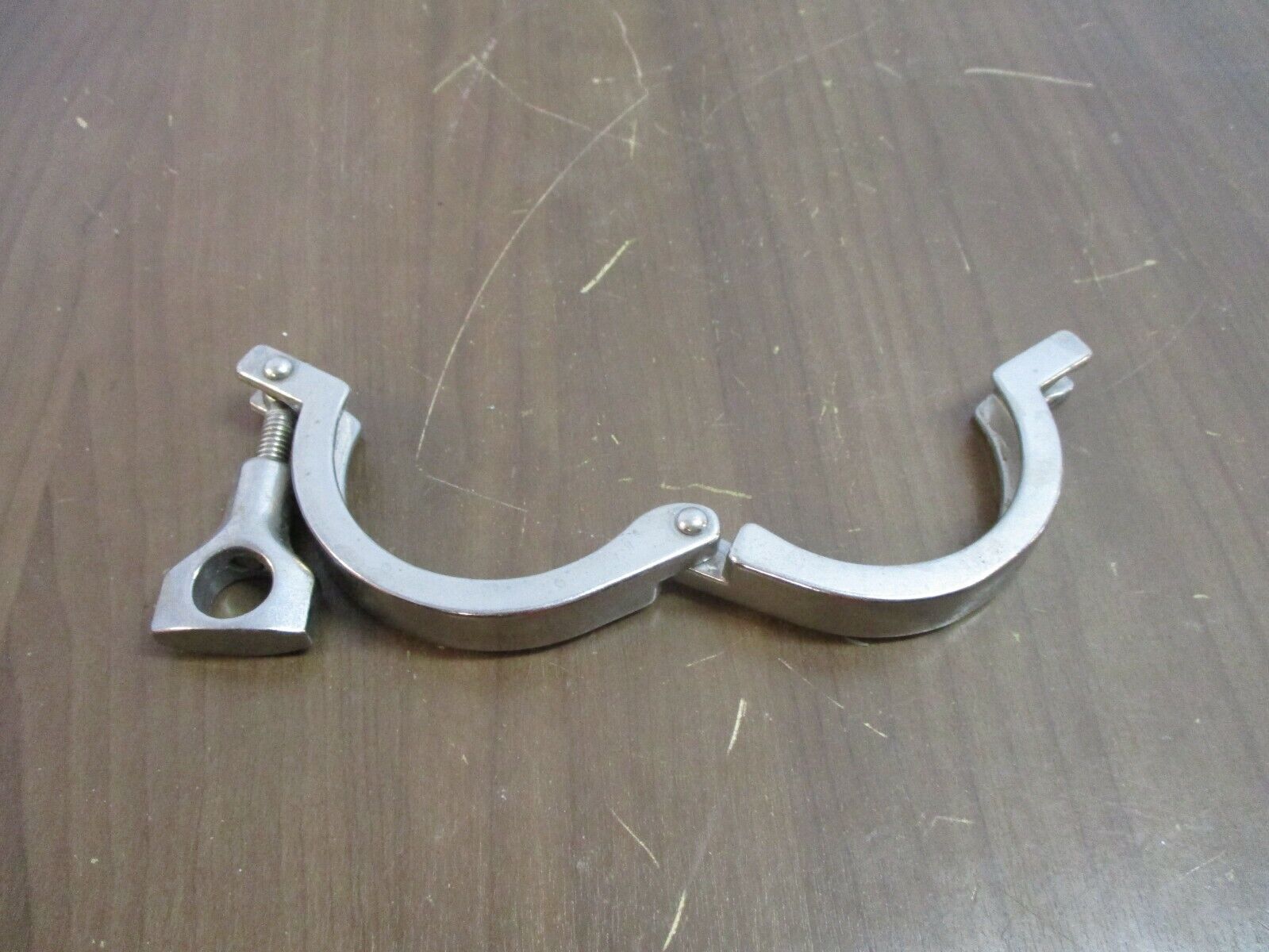 Misc. Brand Stainless Steel Sanitary Clamp Size: 3" Used