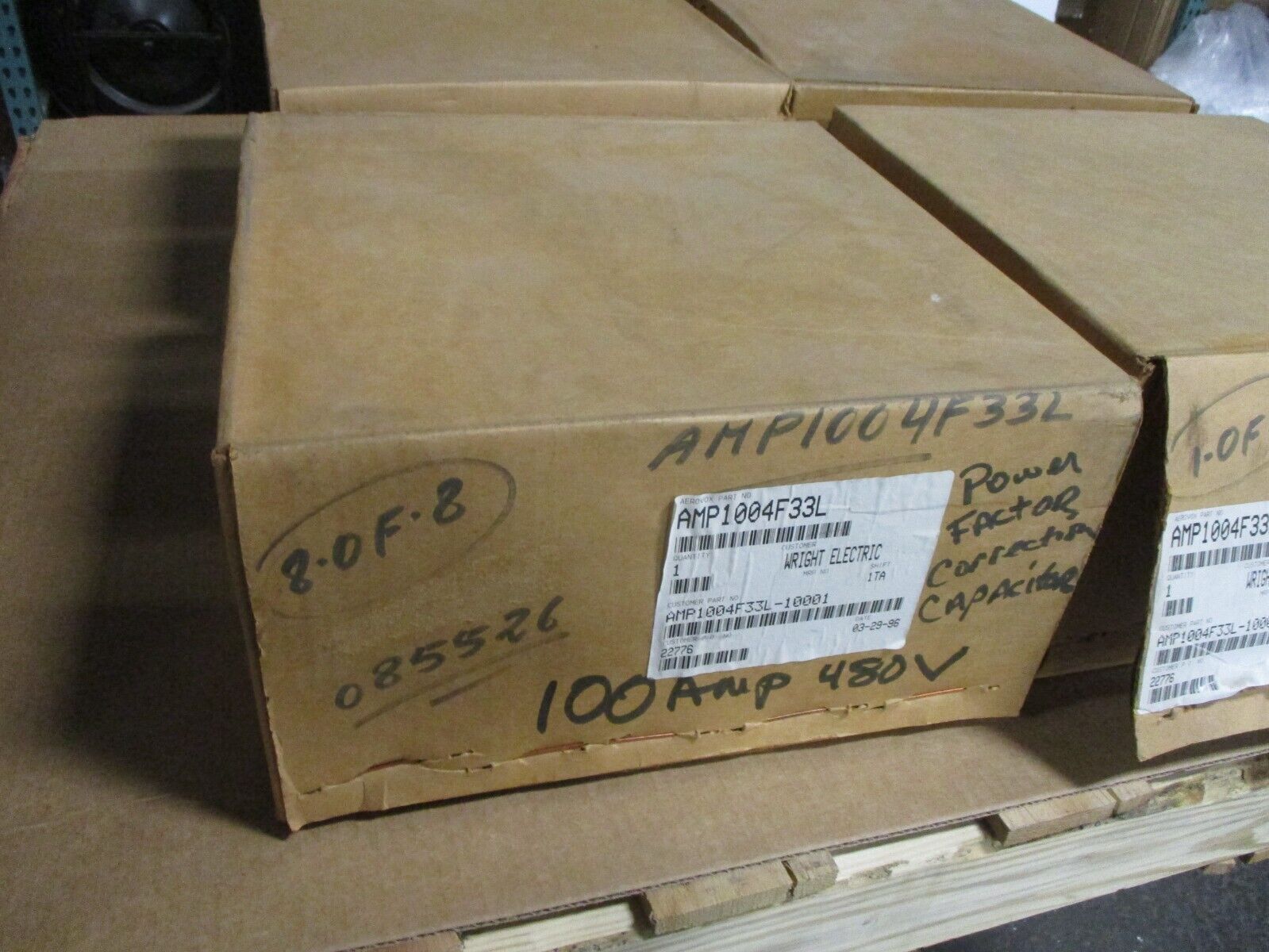 Aerovox Power Correction Capacitor AMP1004F33L 4KVAR 480V 3Ph New Surplus
