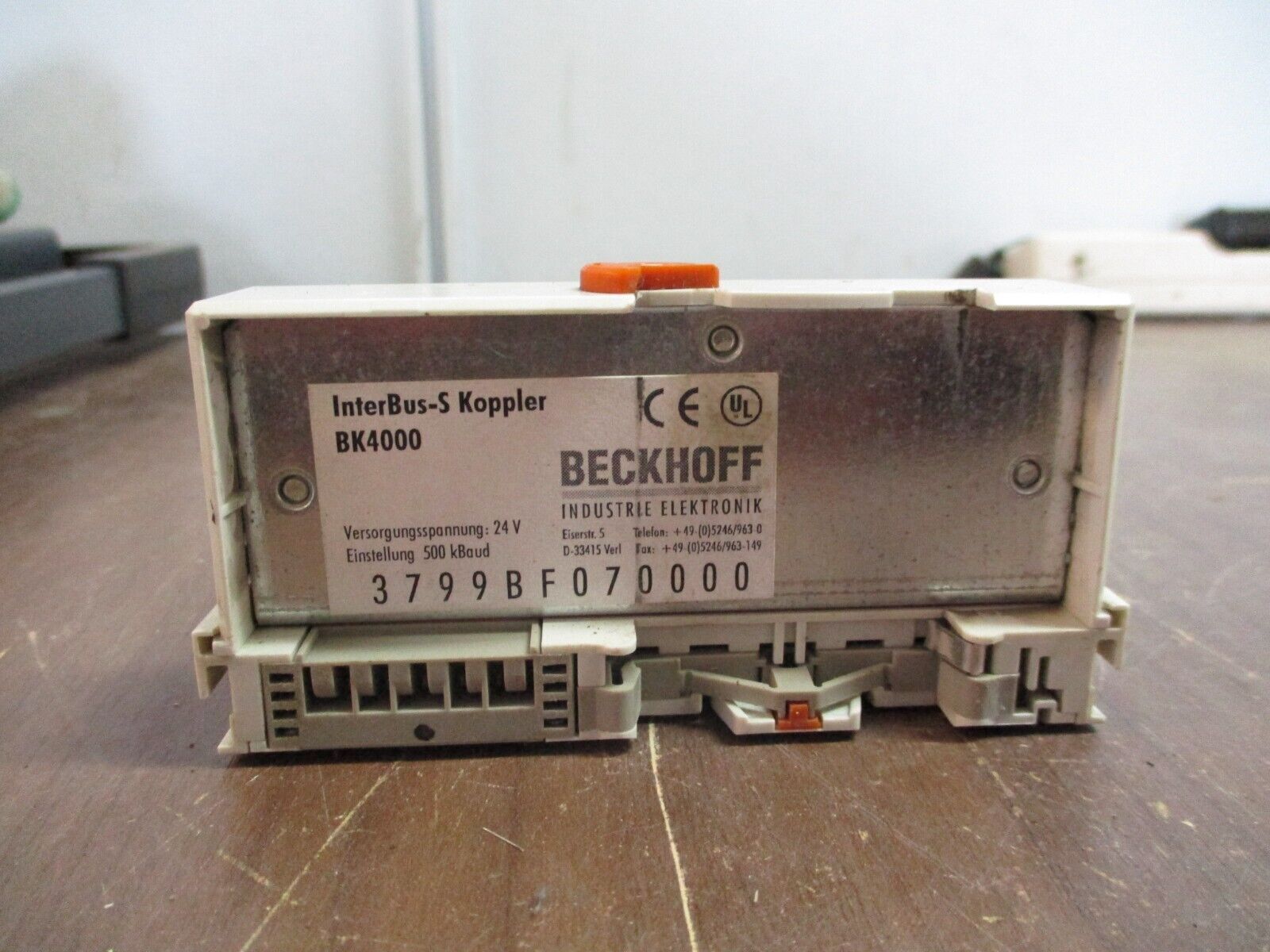 Beckhoff InterBus-S Coupler BK4000 24V 500kBaud Used
