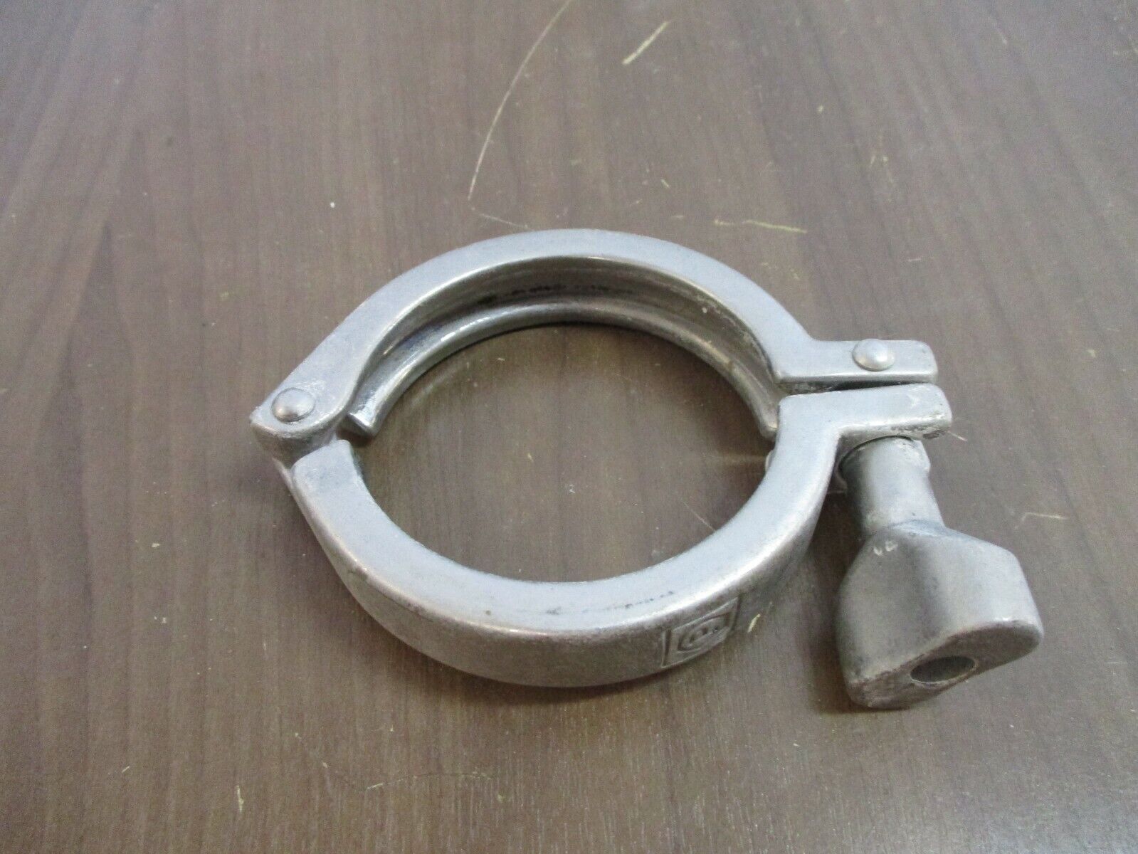 Misc. Brand Stainless Steel Sanitary Clamp Size: 3" Used