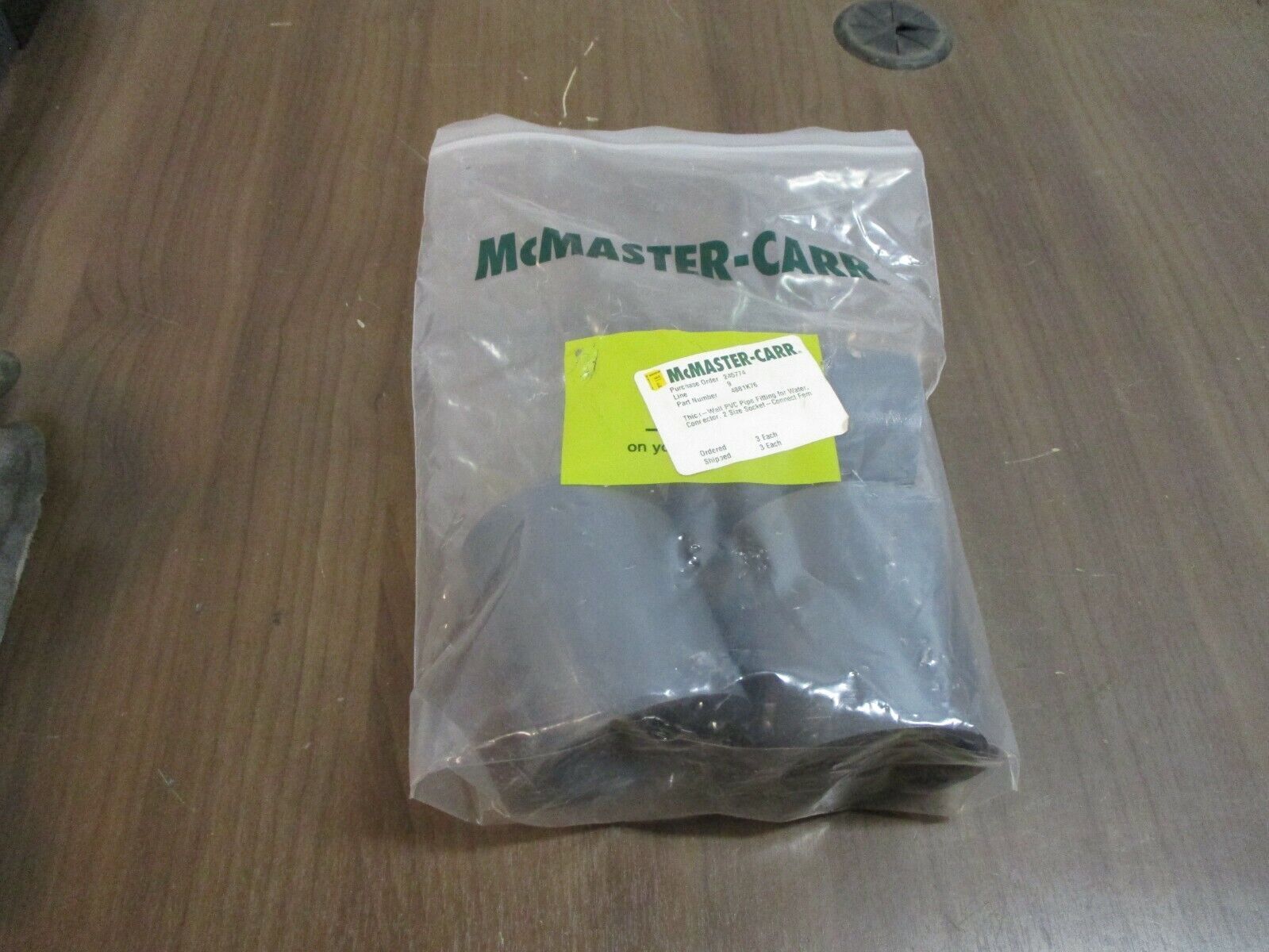 McMaster-Carr Thick-Wall PVC Pipe Fitting 4881K76 2" Pipe *Lot of 3* New Surplus