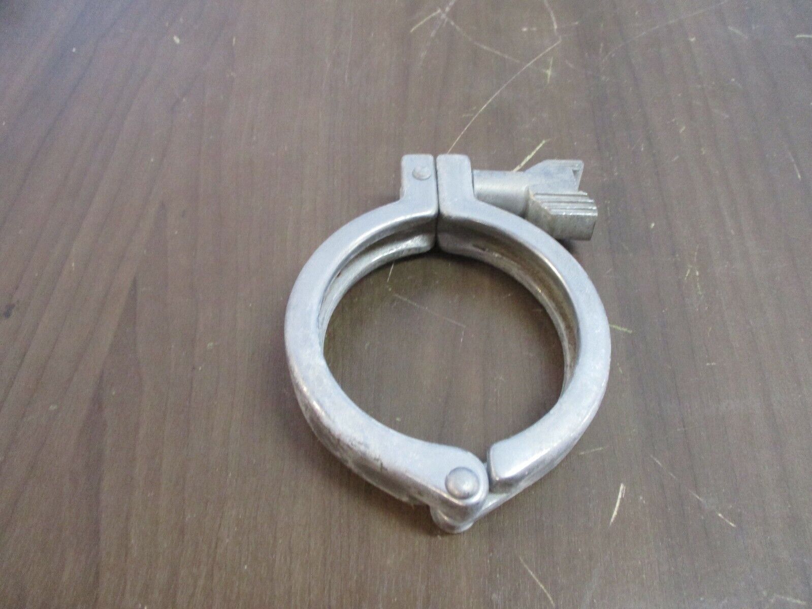 Misc. Brand Stainless Steel Sanitary Clamp Size: 3" Used