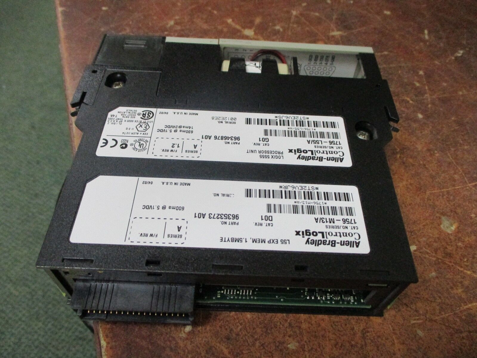 Allen-Bradley Logix 5555 Processor Unit & Memory Expansion 1756-M13/A 1756-L55/A