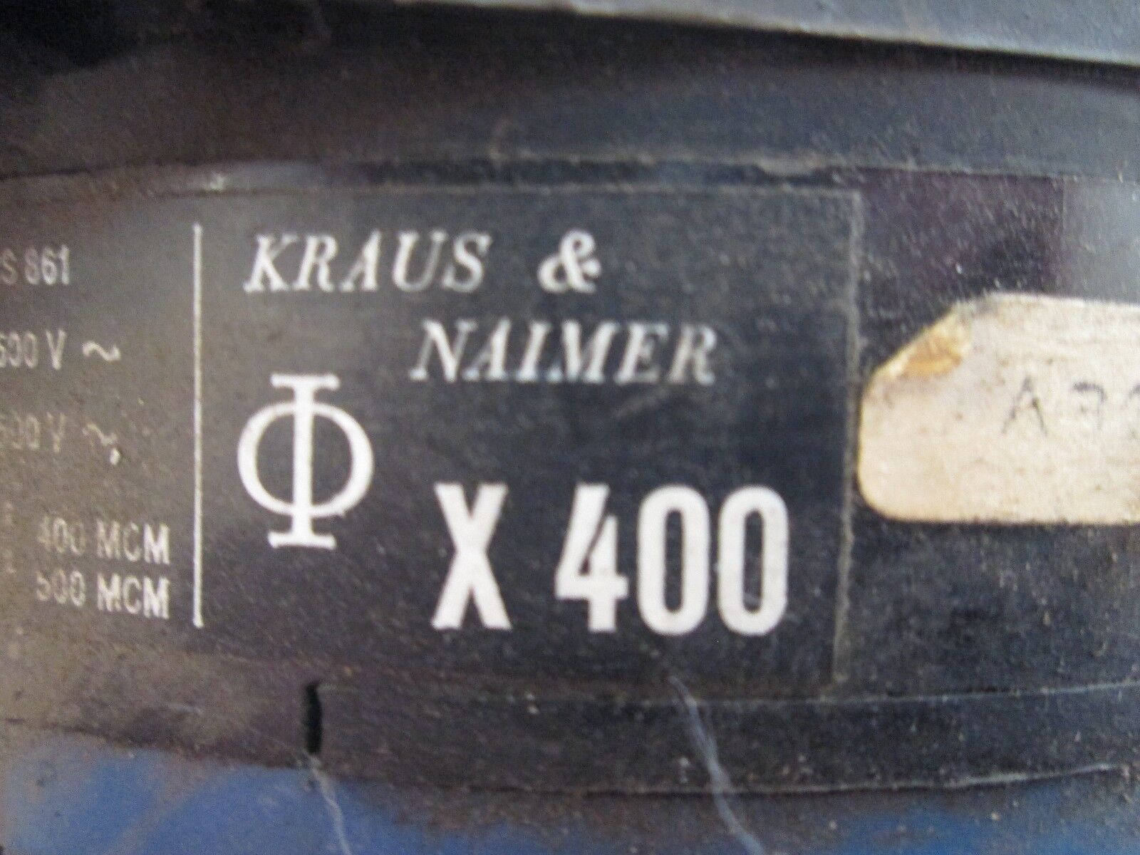 Kraus & Naimer Switch X400 400A 600V Used