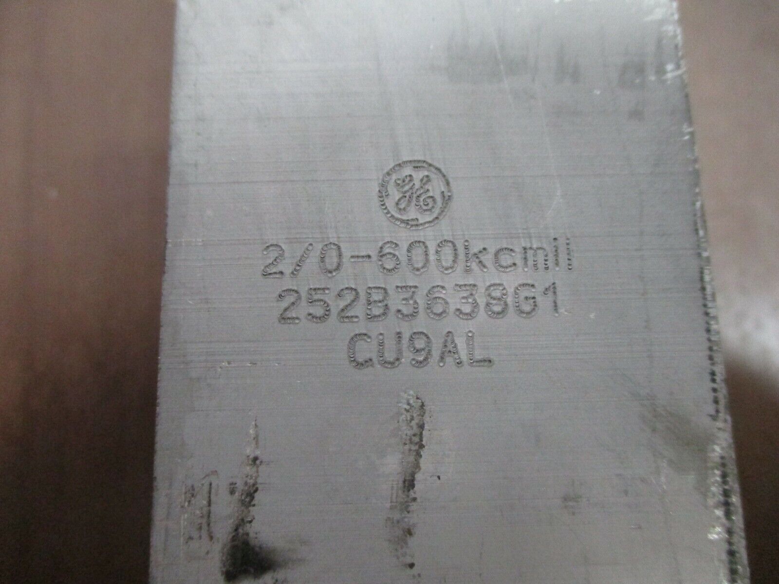 GE Mechanical Lug 252B3638G1 2/0-600 Kcmil Used