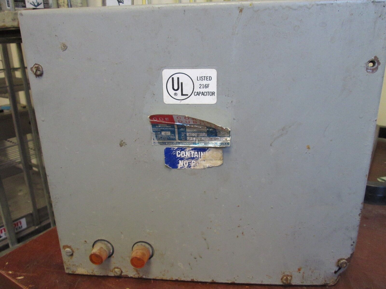 Cornell Dubilier Capacitor IMS10044F33 4 KVAR 480V 60Hz 3Ph Used