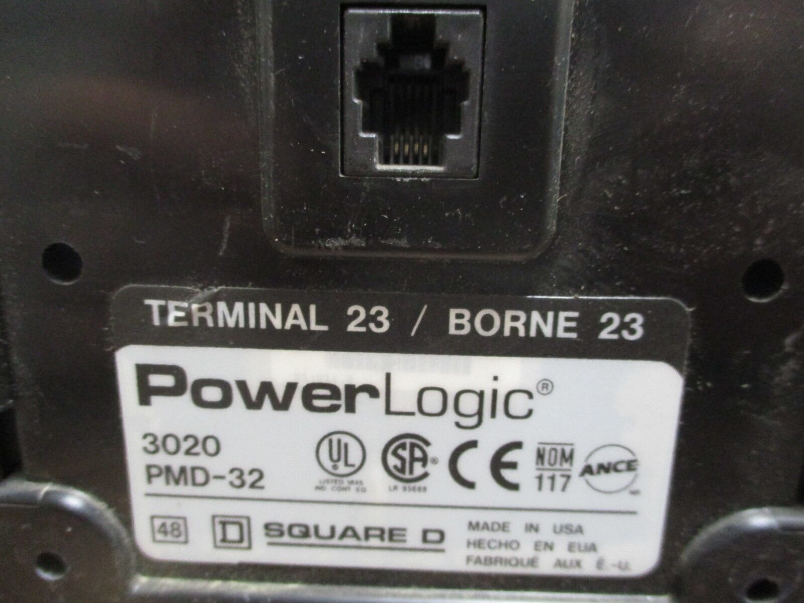 Square D PowerLogic Power Meter 3020 PMD-32 3020 PM650 Used
