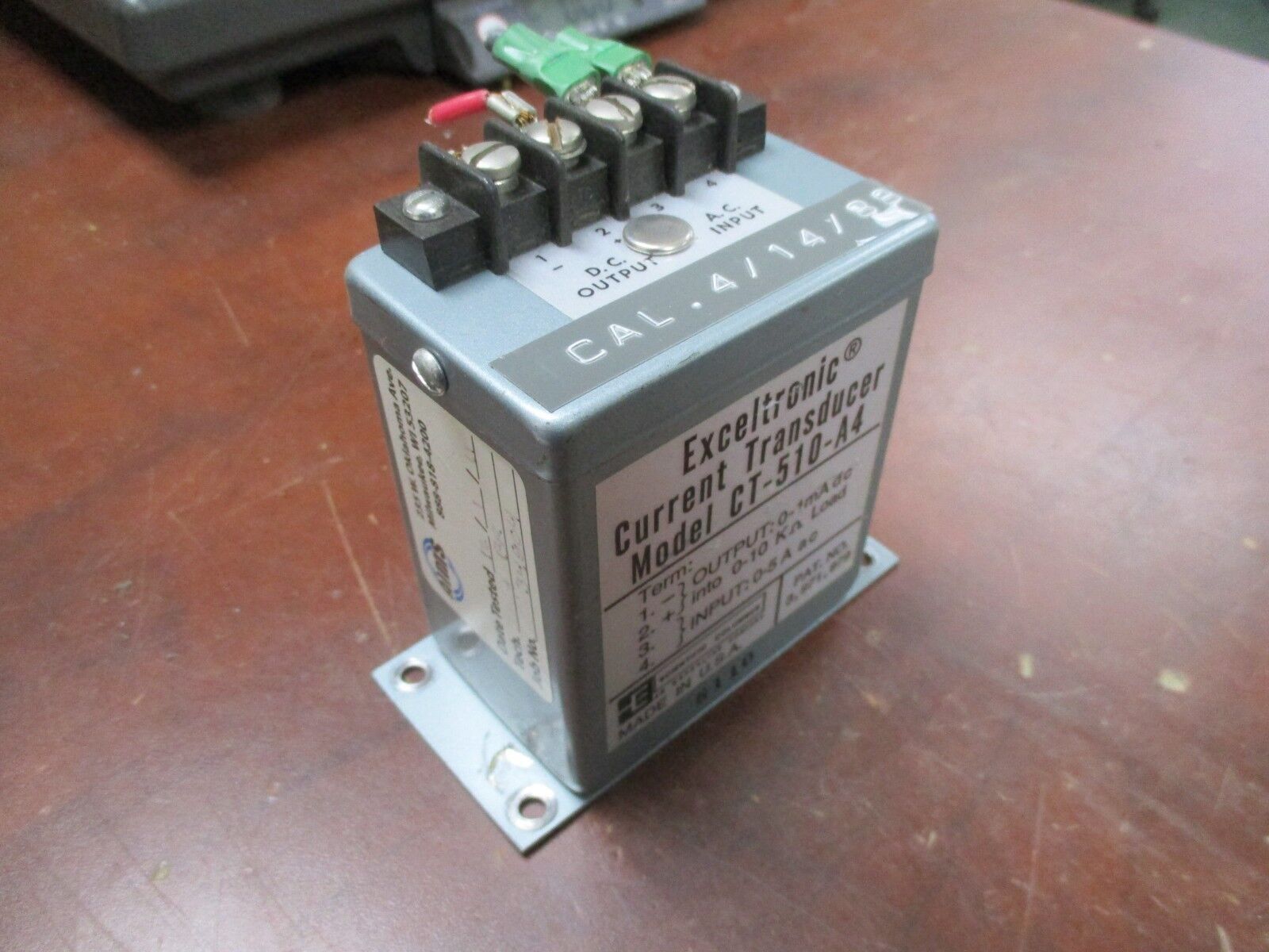 Scientific Columbus Exceltronic Current Transducer CT-510-A4 Used