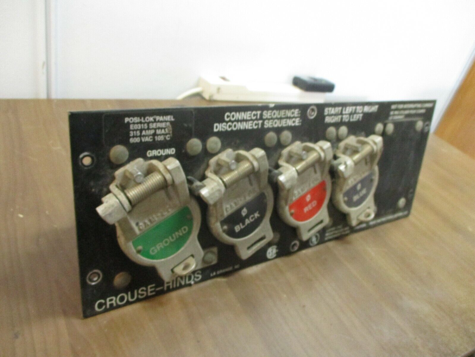Crouse-Hinds Pos-Lok Panel E0315 315A 600V Used
