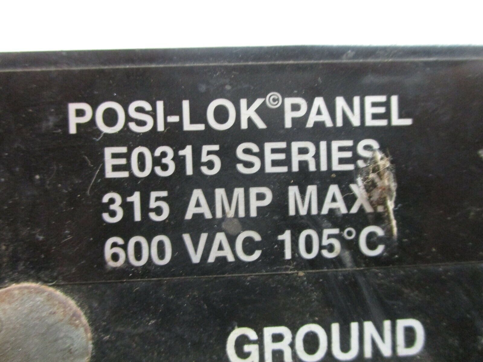 Crouse-Hinds Pos-Lok Panel E0315 315A 600V Used