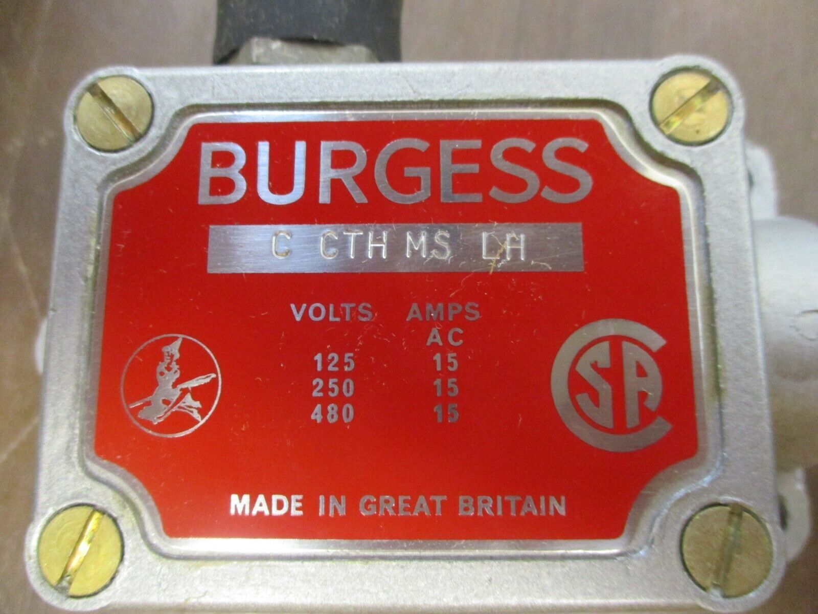 Burgess Micro Switch Limit Switch C CTH MS LH New Surplus