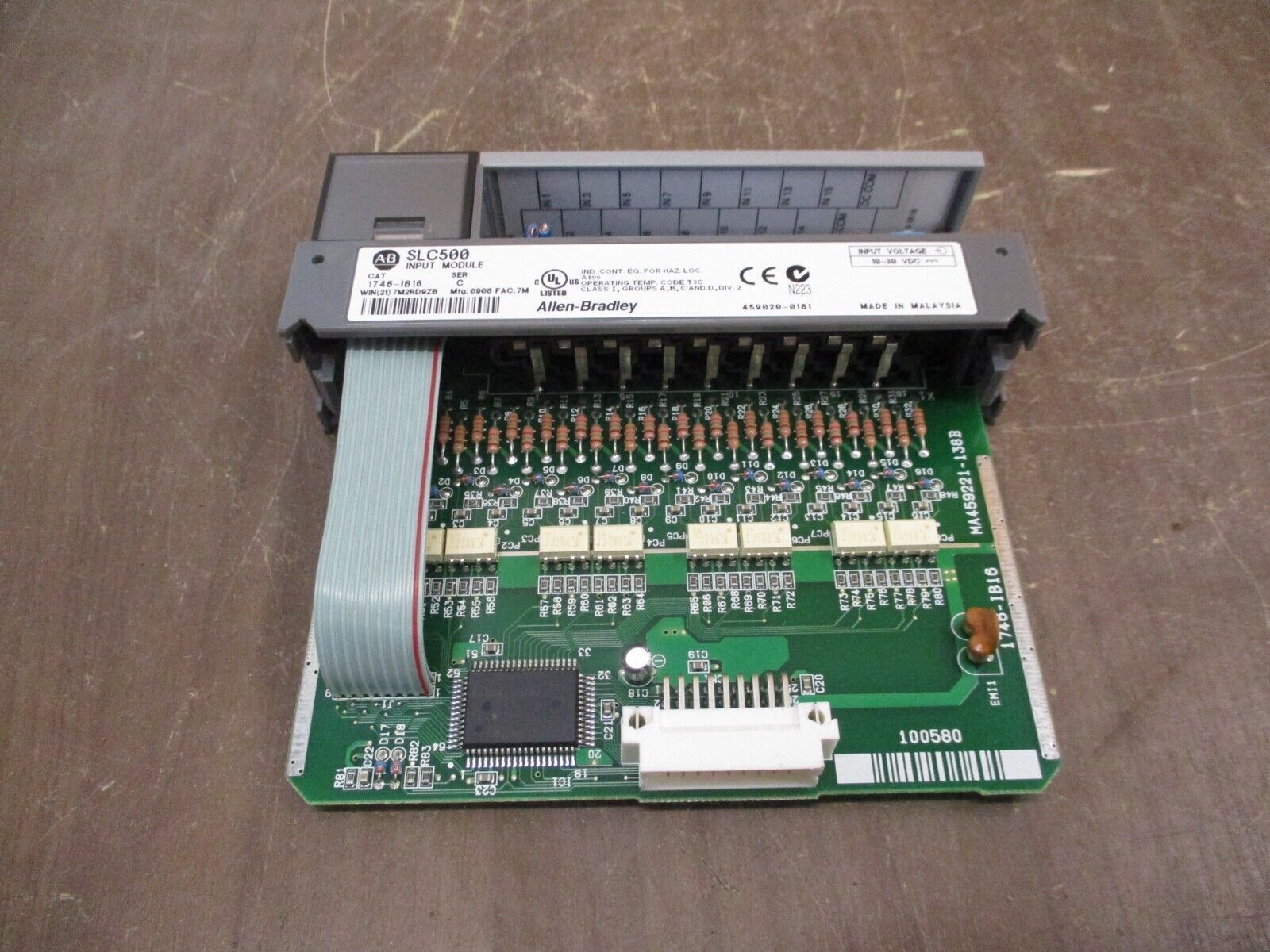 Allen-Bradley SLC 500 Input Module 1746-IB16 Series C 10-30 VDC Used