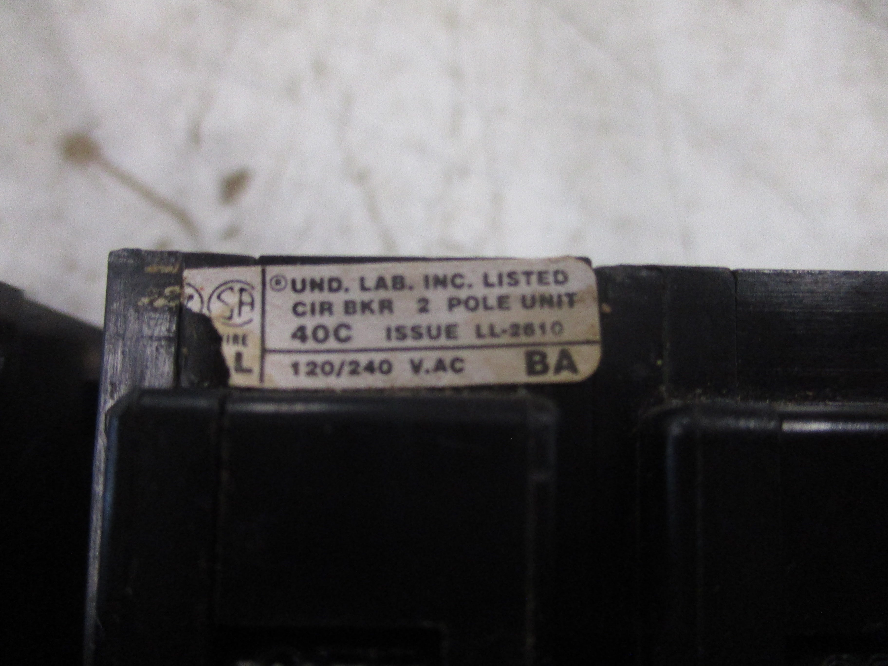 Westinghouse Type BA Bolt-On Circuit Breaker B230 30A 240V 2P *Lot of 2* Used