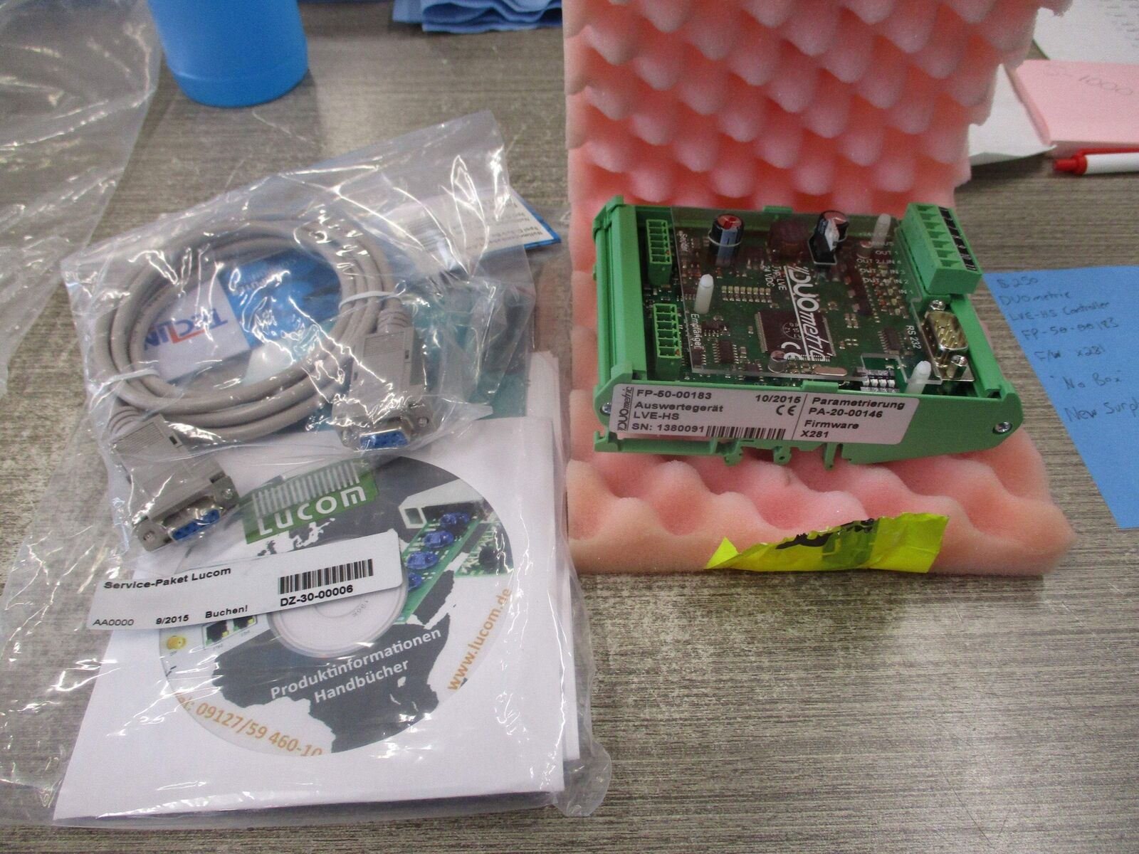 DUOmetric LVE-HS Controller FP-50-00183 F/W x281 * No Box * New Surplus