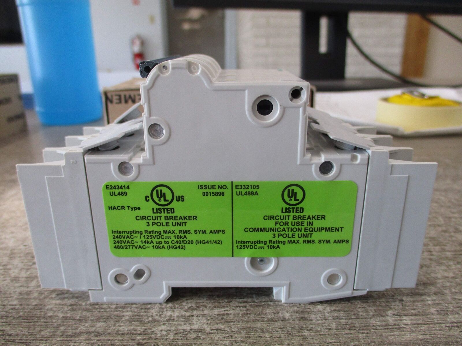 Siemens Circuit Breaker 5SJ4 304-8HG42 4A 480/277/240V 3P New Surplus