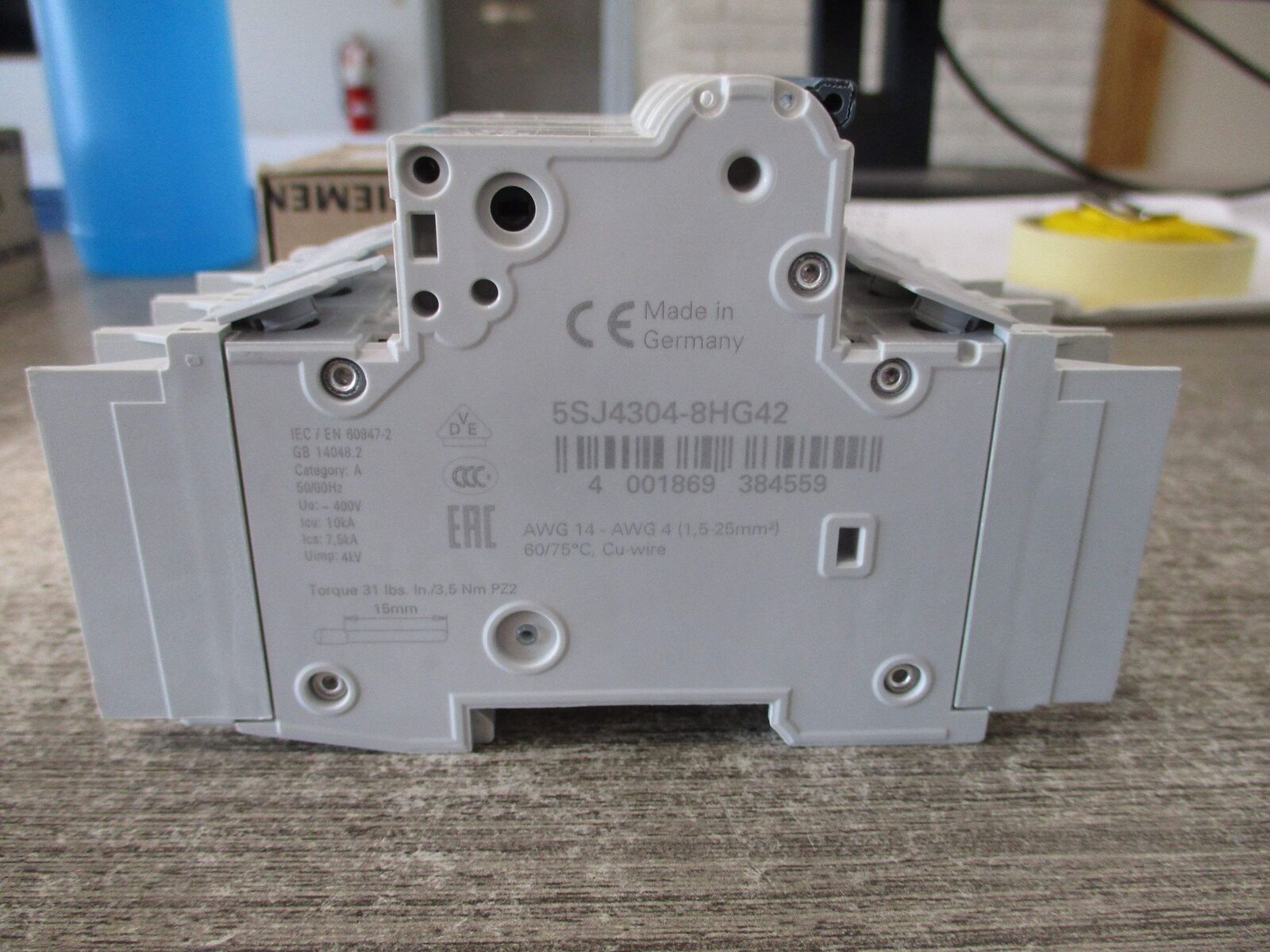 Siemens Circuit Breaker 5SJ4 304-8HG42 4A 480/277/240V 3P New Surplus