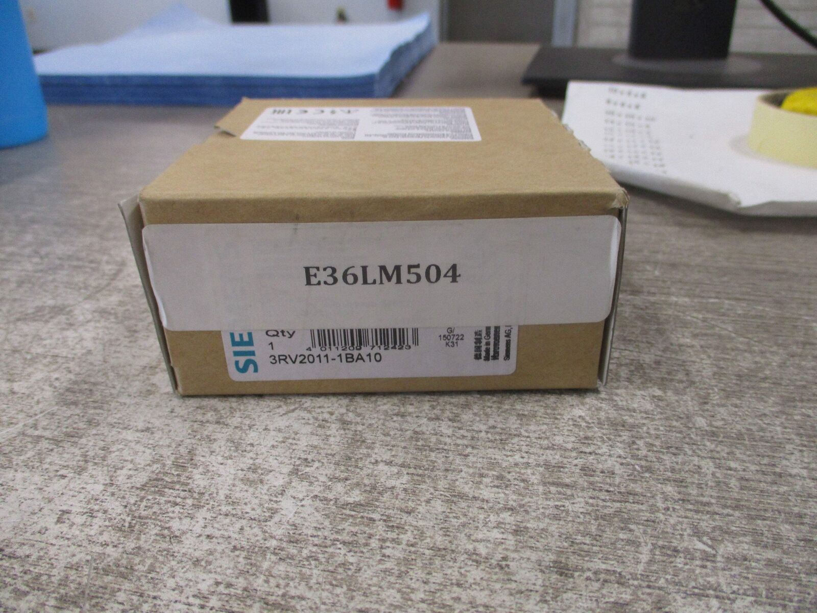 Siemens Manual Motor Protector 3RV2011-1BA10 Trip: 1.4-2A New Surplus