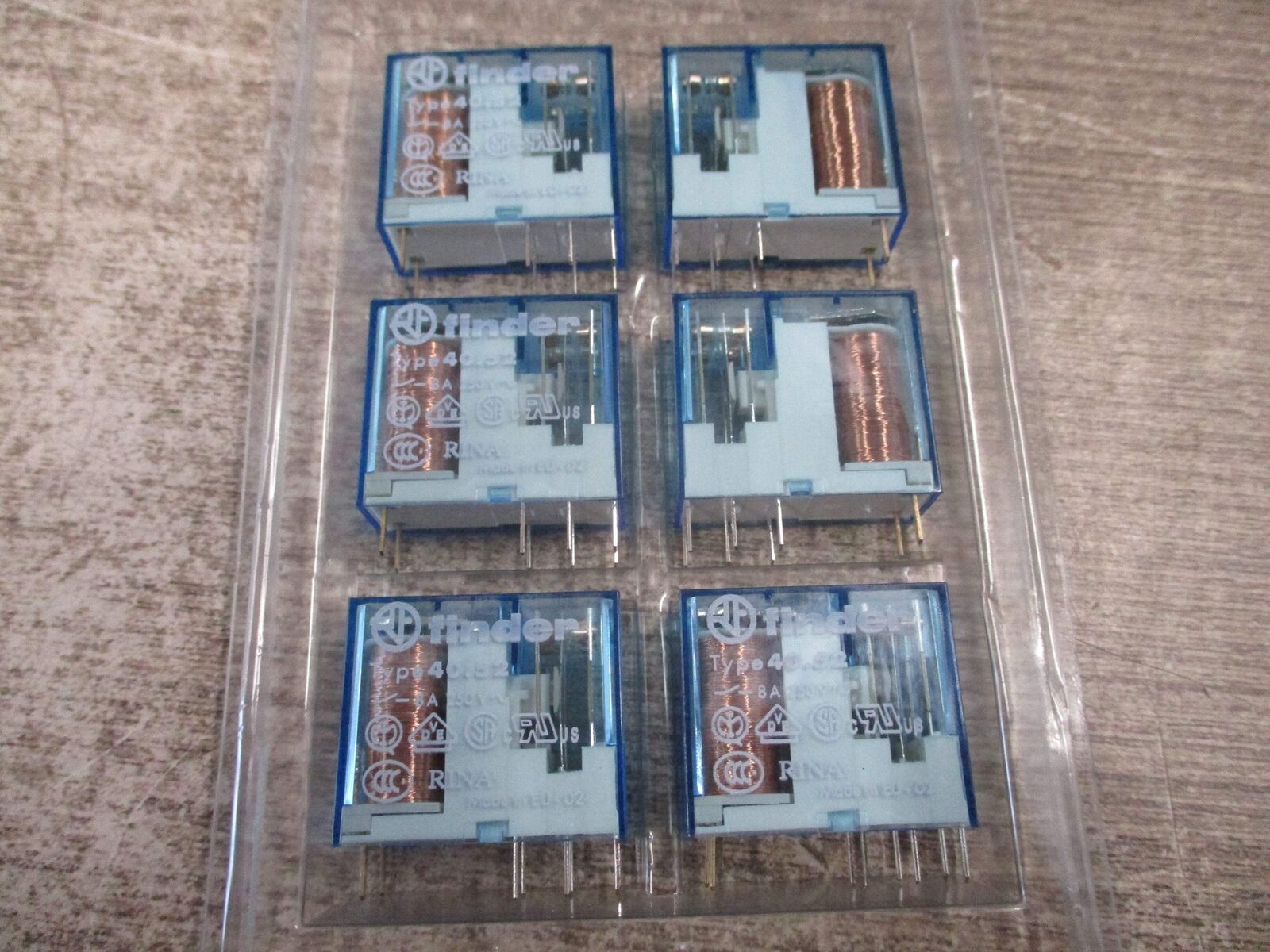 Finder Relay 40.52 6VDC Coil * Lot of 6 * New Surplus