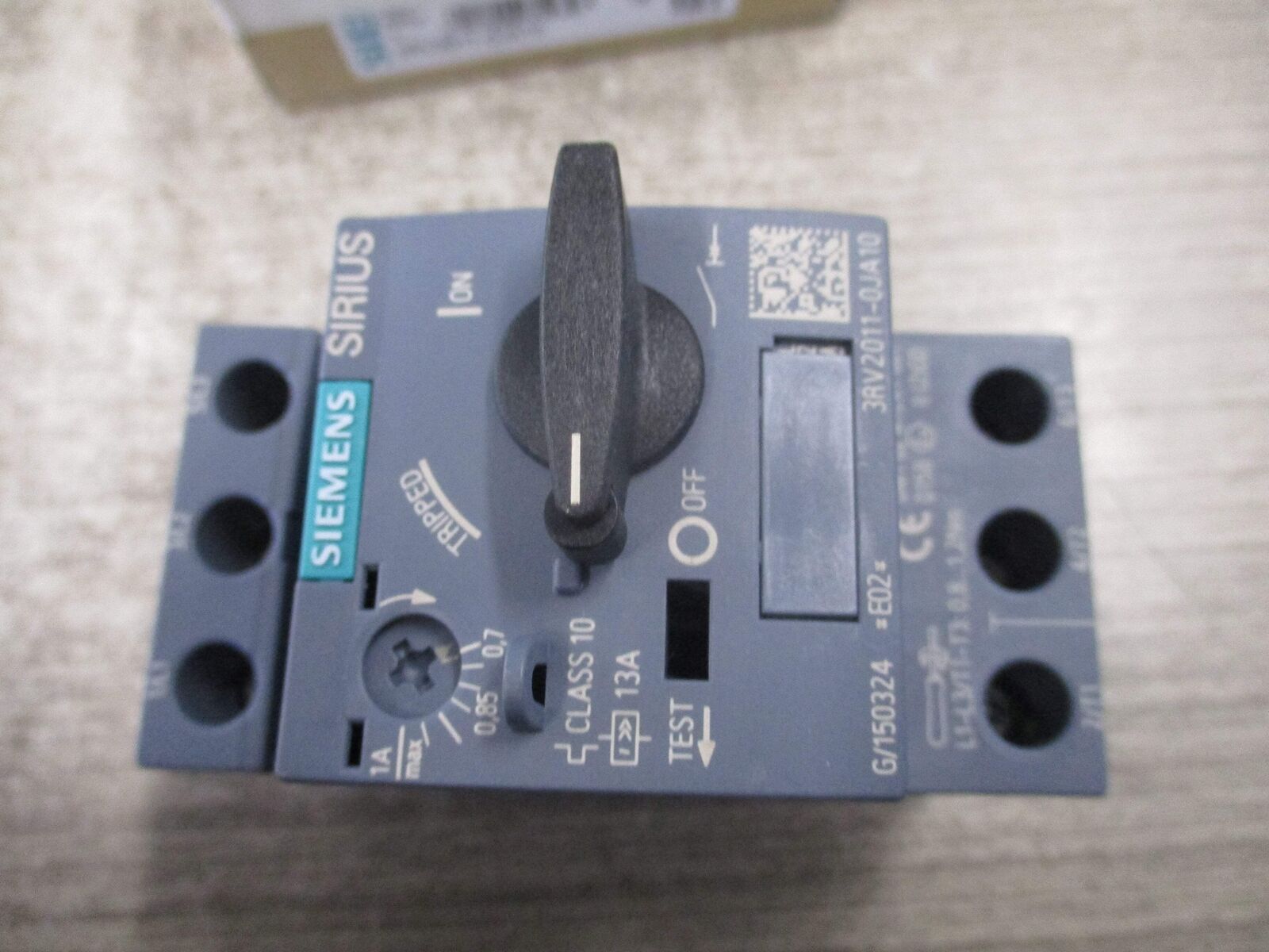 Siemens Sirius Manual Motor Protector 3RV2011-0JA10 Trip: 0.7-1.0A New Surplus