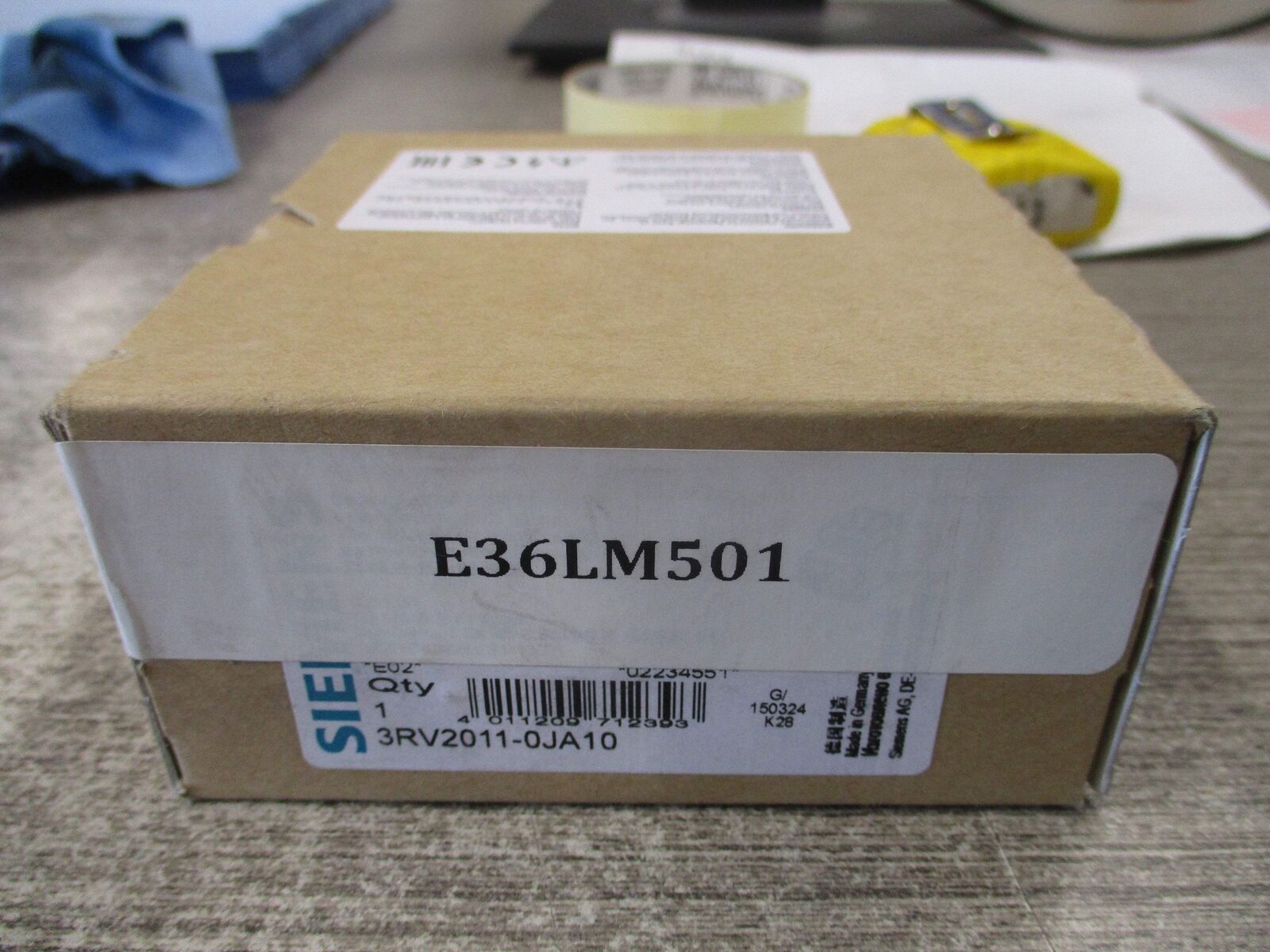 Siemens Sirius Manual Motor Protector 3RV2011-0JA10 Trip: 0.7-1.0A New Surplus