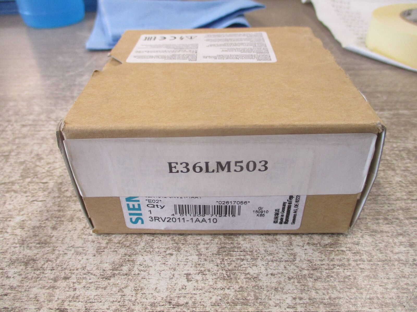 Siemens Circuit Breaker 3RV2011-1AA10 Trip: 1.1-1.6A New Surplus