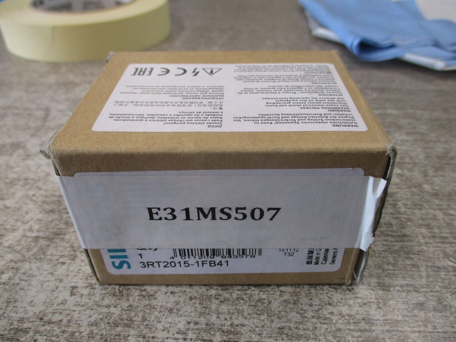 Siemens Contactor 3RT2015-1FB41 24VDC Coil New Surplus