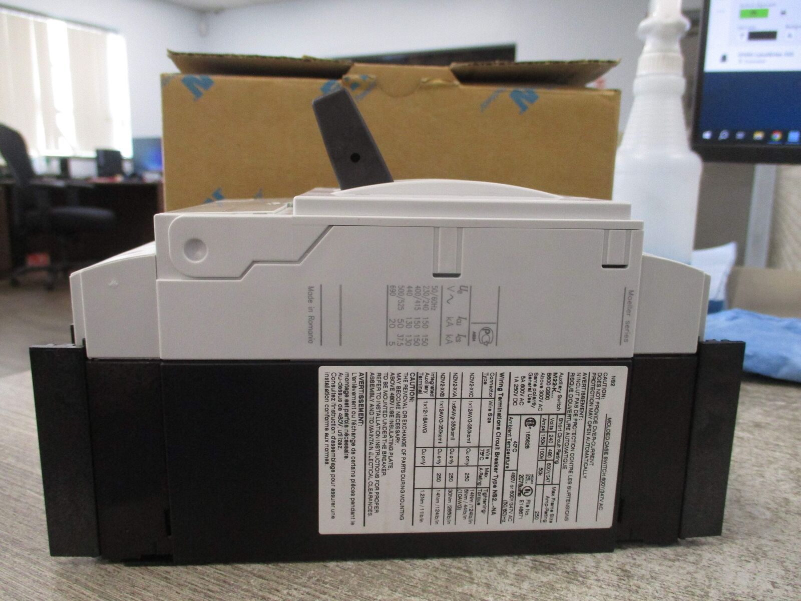 Eaton Moeller Series Circuit Breaker NS2-160-NA 160A 3P New Surplus