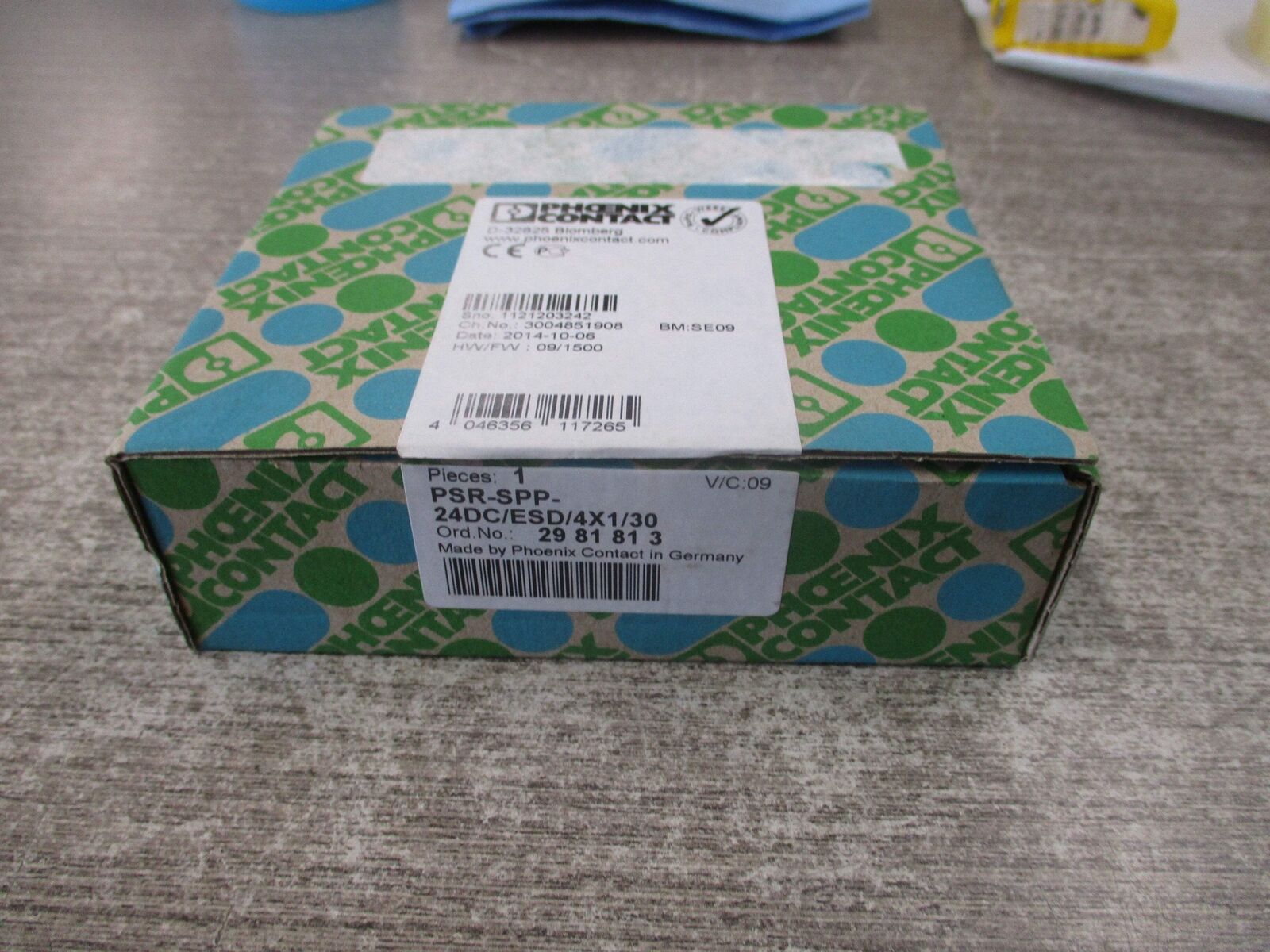 Phoenix Contact Safety Relay 2981813 PSR-SPP-24DC/ESD/4X1/30 HW: 09 FW: 1500 New