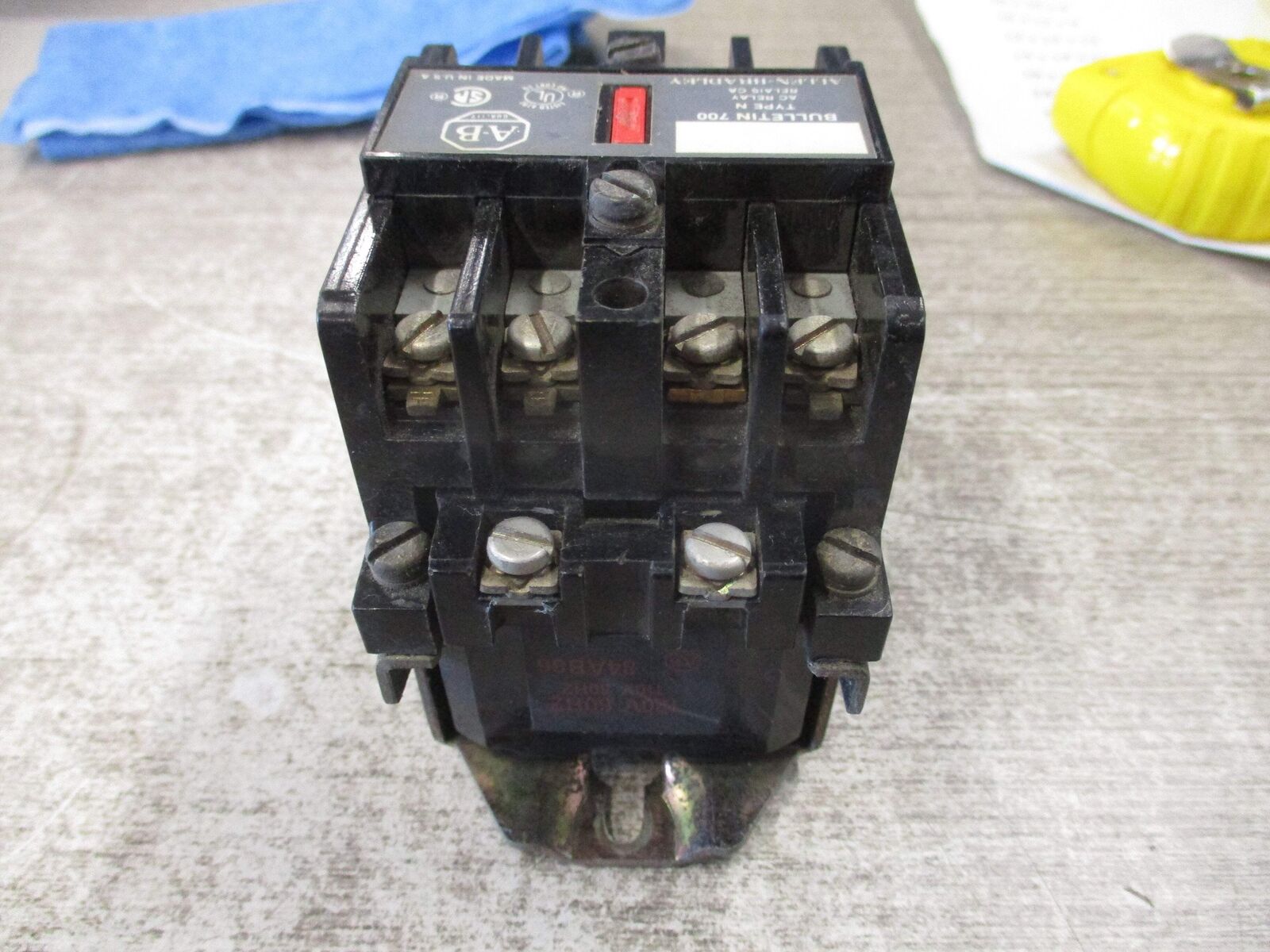 Allen-Bradley Type N Relay 700-N400A1 Ser. C 120V Coil Used