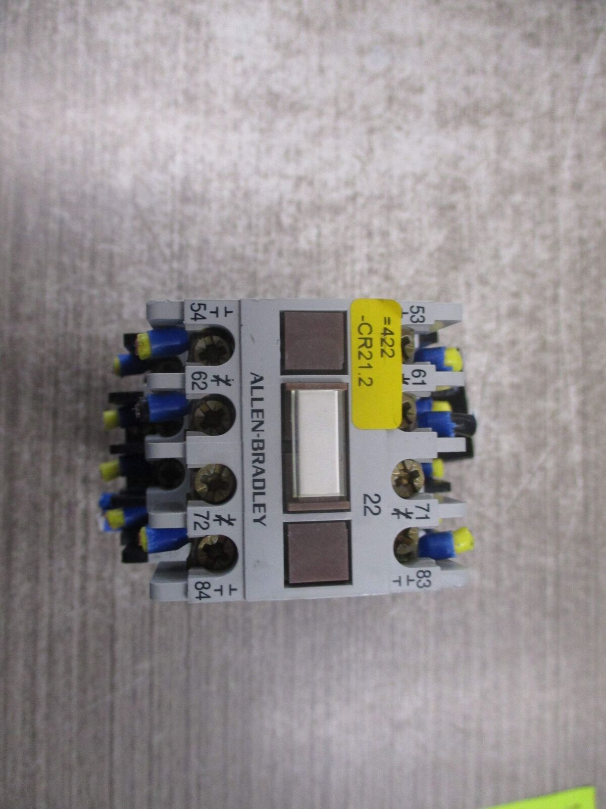 Allen-Bradley Contactor 100-A09ND3 120V Coil 9A 600V W/Aux Contact Block Used