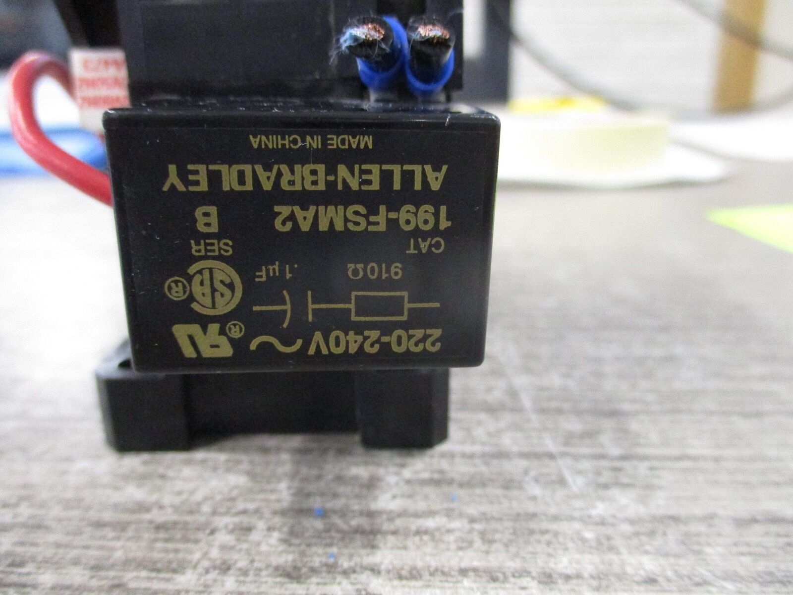 Allen-Bradley Contactor 100-A09ND3 120V Coil 9A 600V W/Aux Contact Block Used