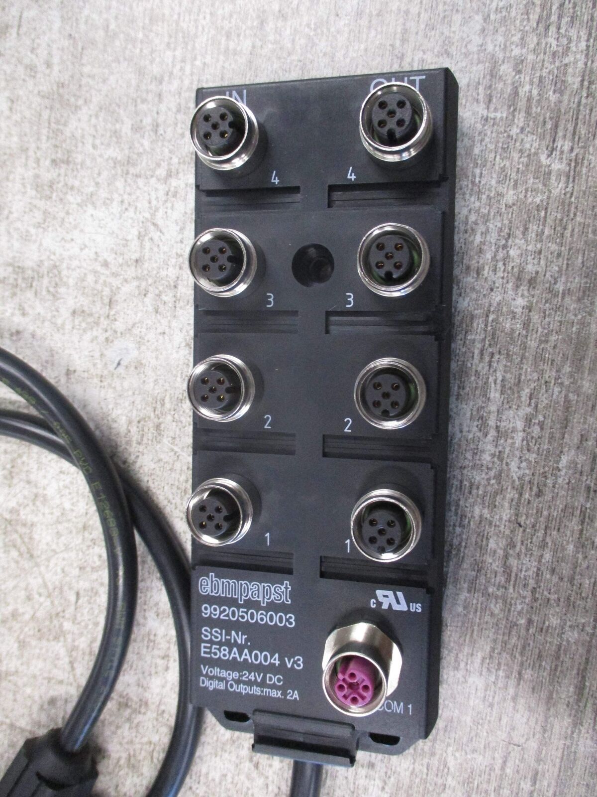 ebmpapst Bus Distributor 9920506003 24VDC Used