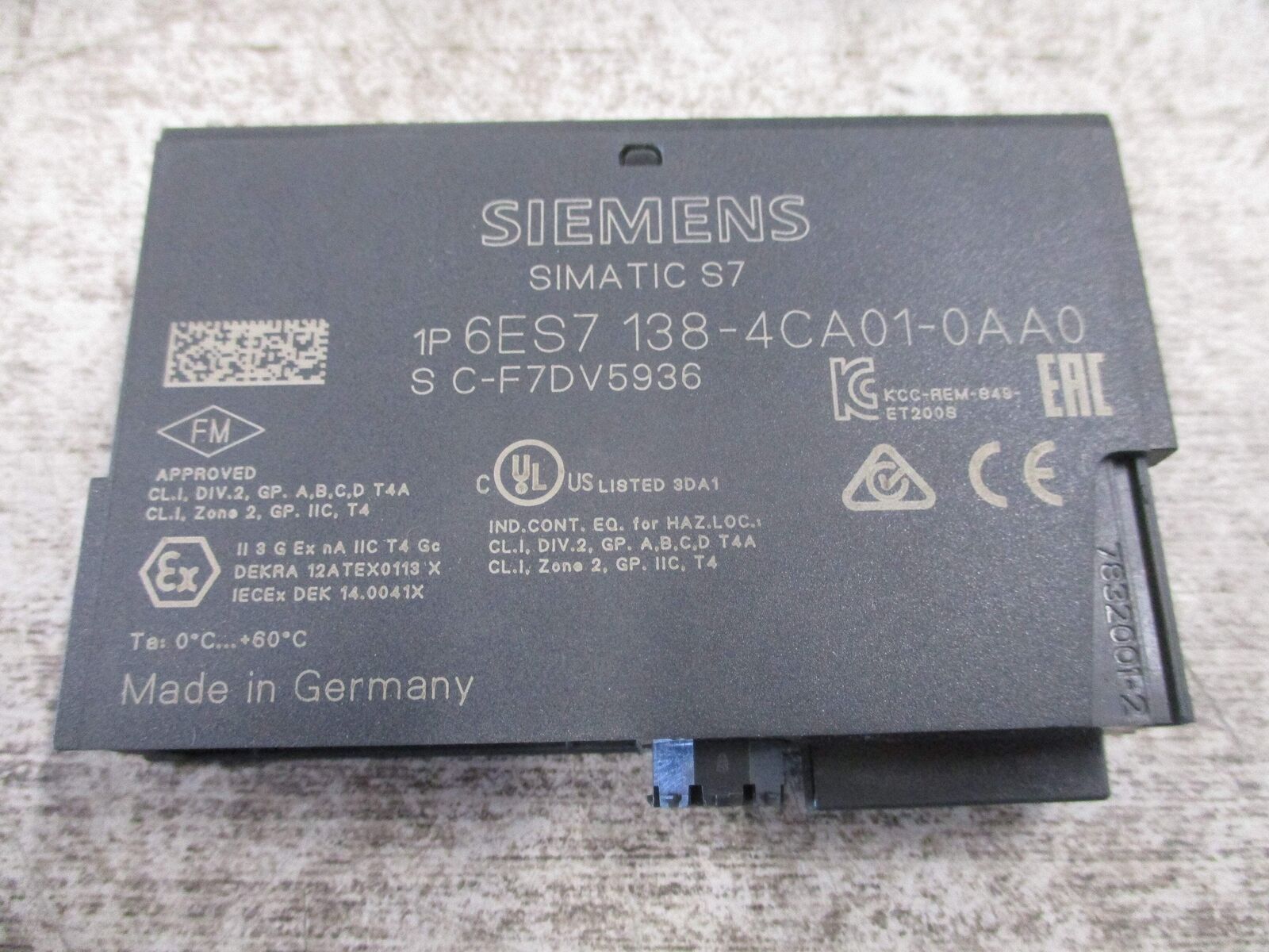 Siemens Simatic ET 2005 Power Module 6ES7 138-4CA01-0AA0 24VDC New Surplus