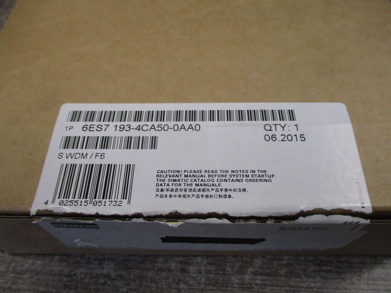 Siemens Simatic ET2005 Terminal Module 6ES7 193-4CA50-0AA0 8 Box of 5 * New Surp