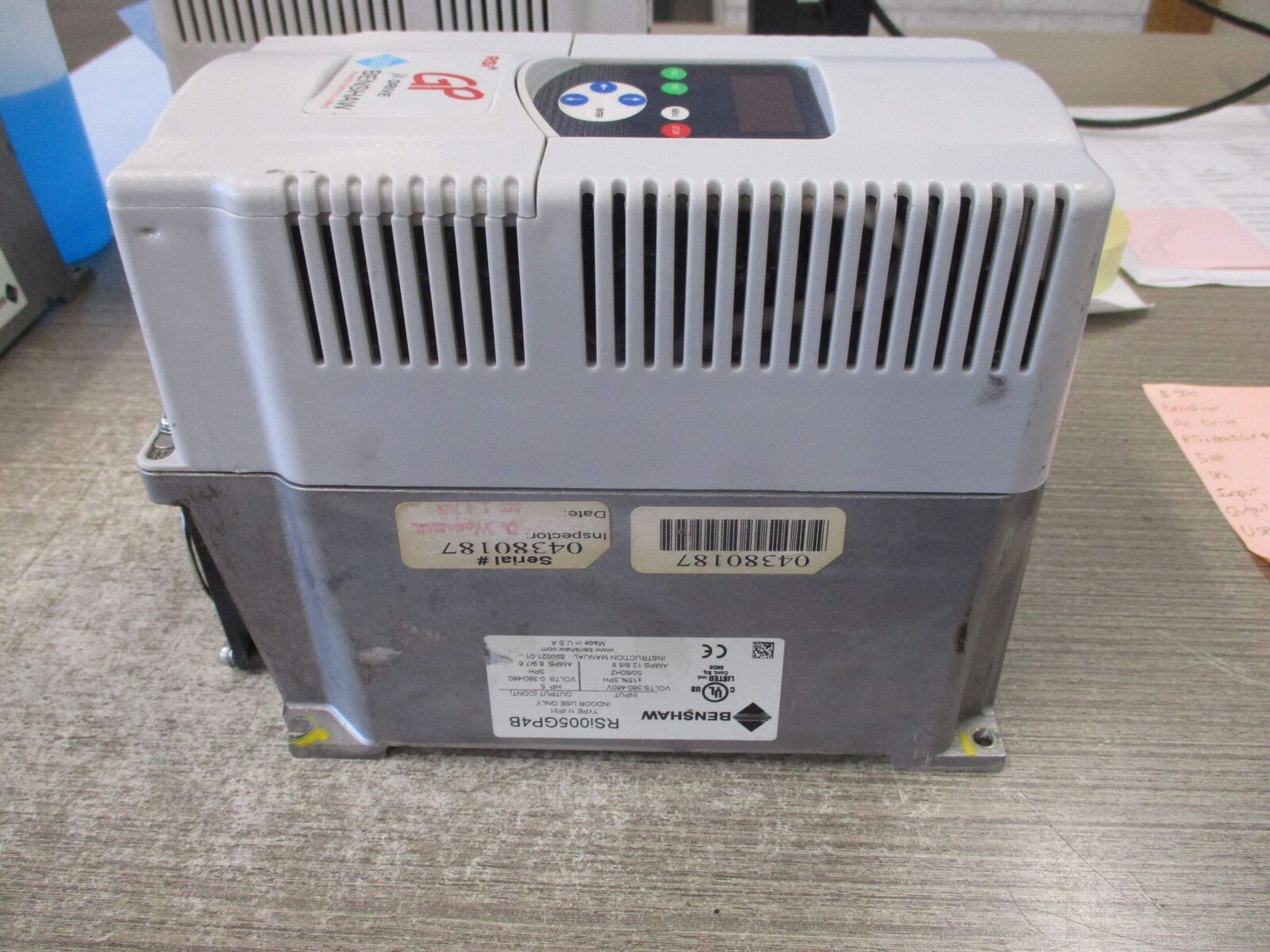 Benshaw AC Drive RSi005GP4B 5HP 3Ph Input: 380-460V / 3PH / 50/60Hz / 12.8/8.8A