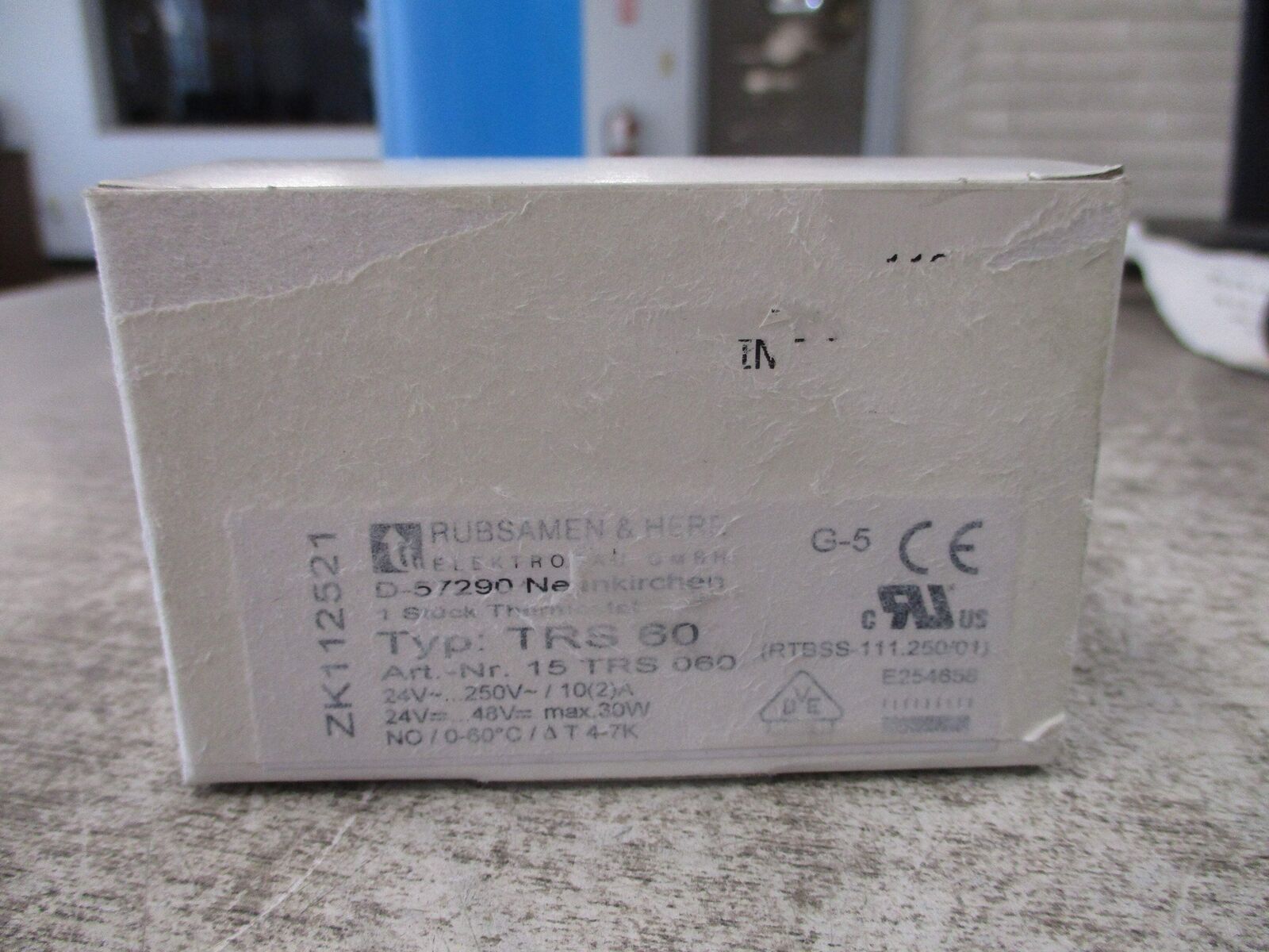 Rubsamen & Herr TRS 60 Thermostat RTBSS-111.250/01 Temp: 0-60°C New Surplus